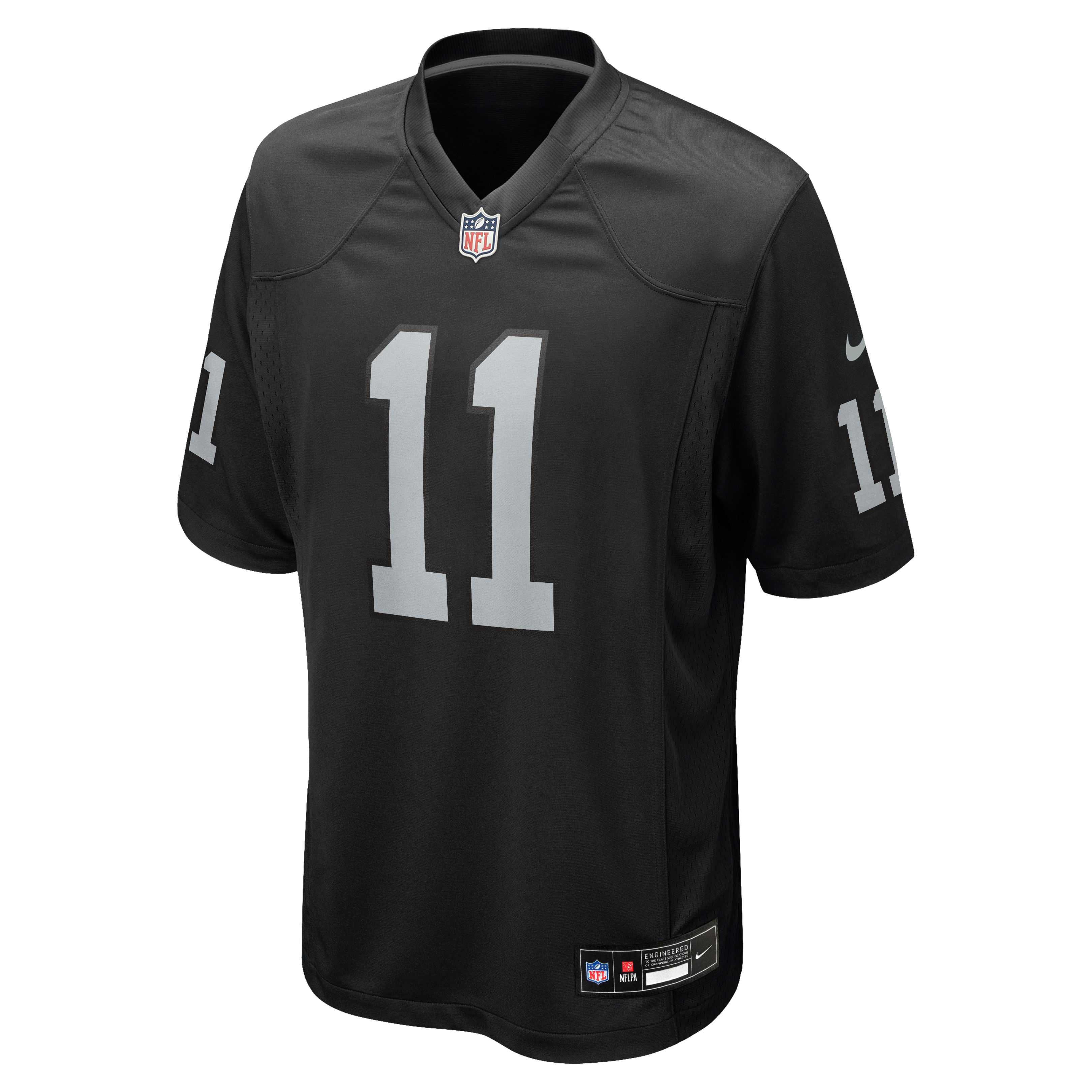 Jeremy Chinn Las Vegas Raiders Game Jersey Black NFL Football Fan Wear Jeremy Chinn