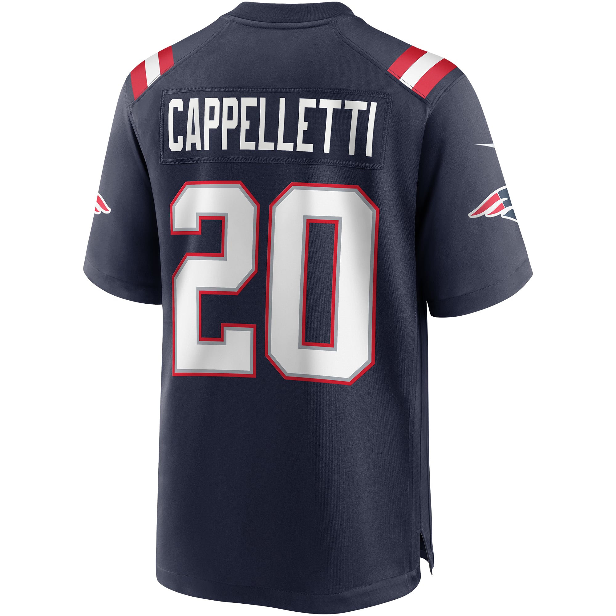 Gino Cappelletti Retired New England Patriots Player Jersey Navy NFL Football Fan Wear