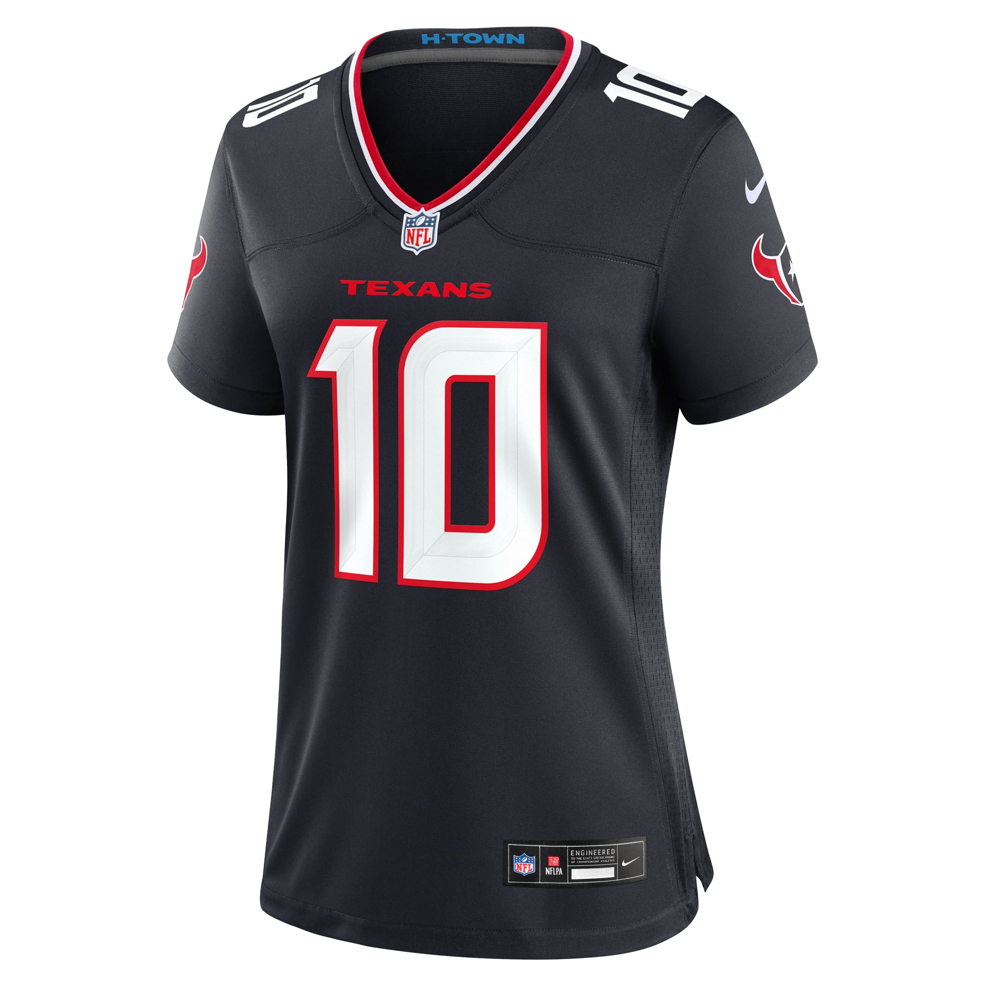Davis Mills Houston Texans Game Jersey Navy NFL Football Fan Wear Davis Mills