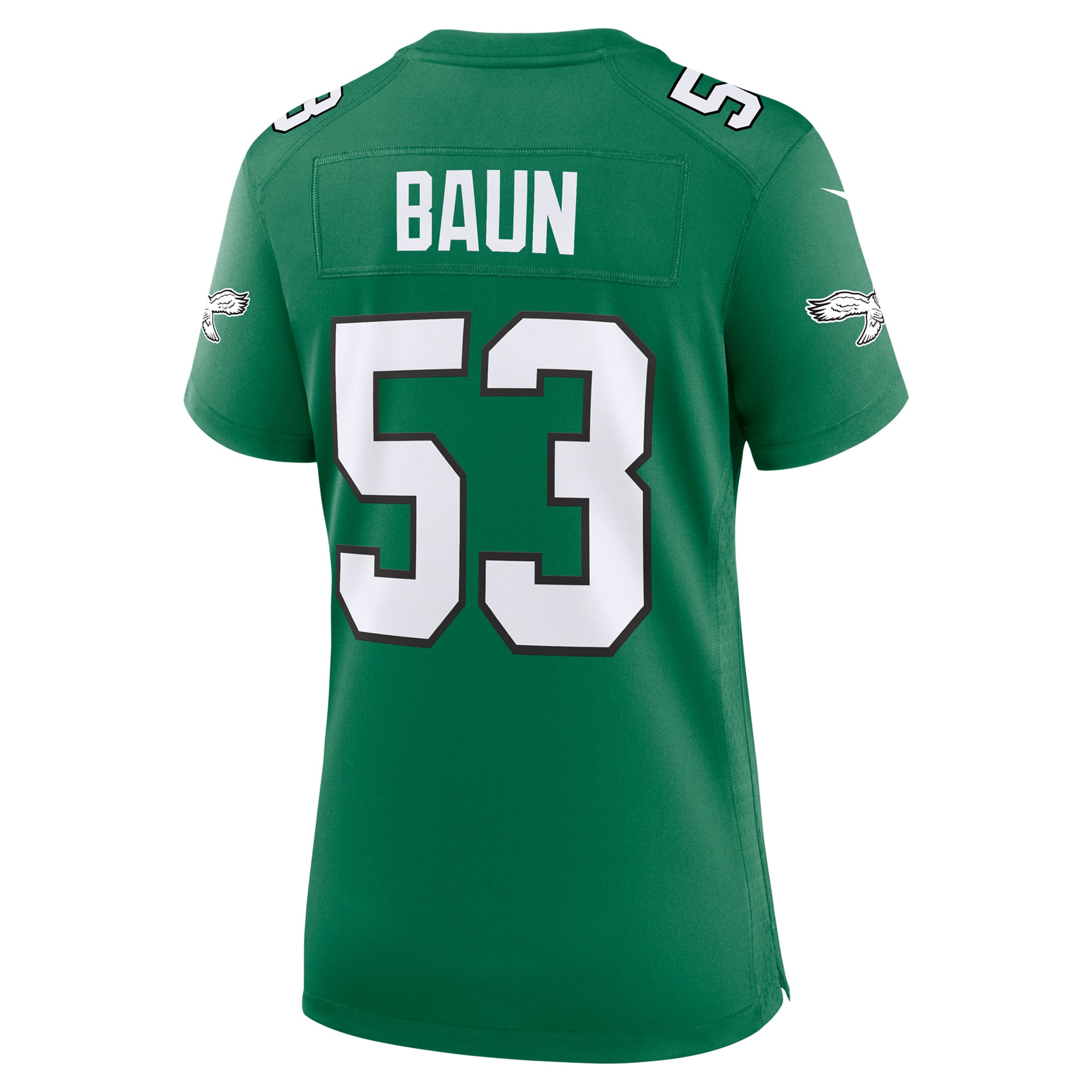 Zack Baun Philadelphia Eagles Game Jersey Kelly Green NFL Football Fan Wear Zack Baun