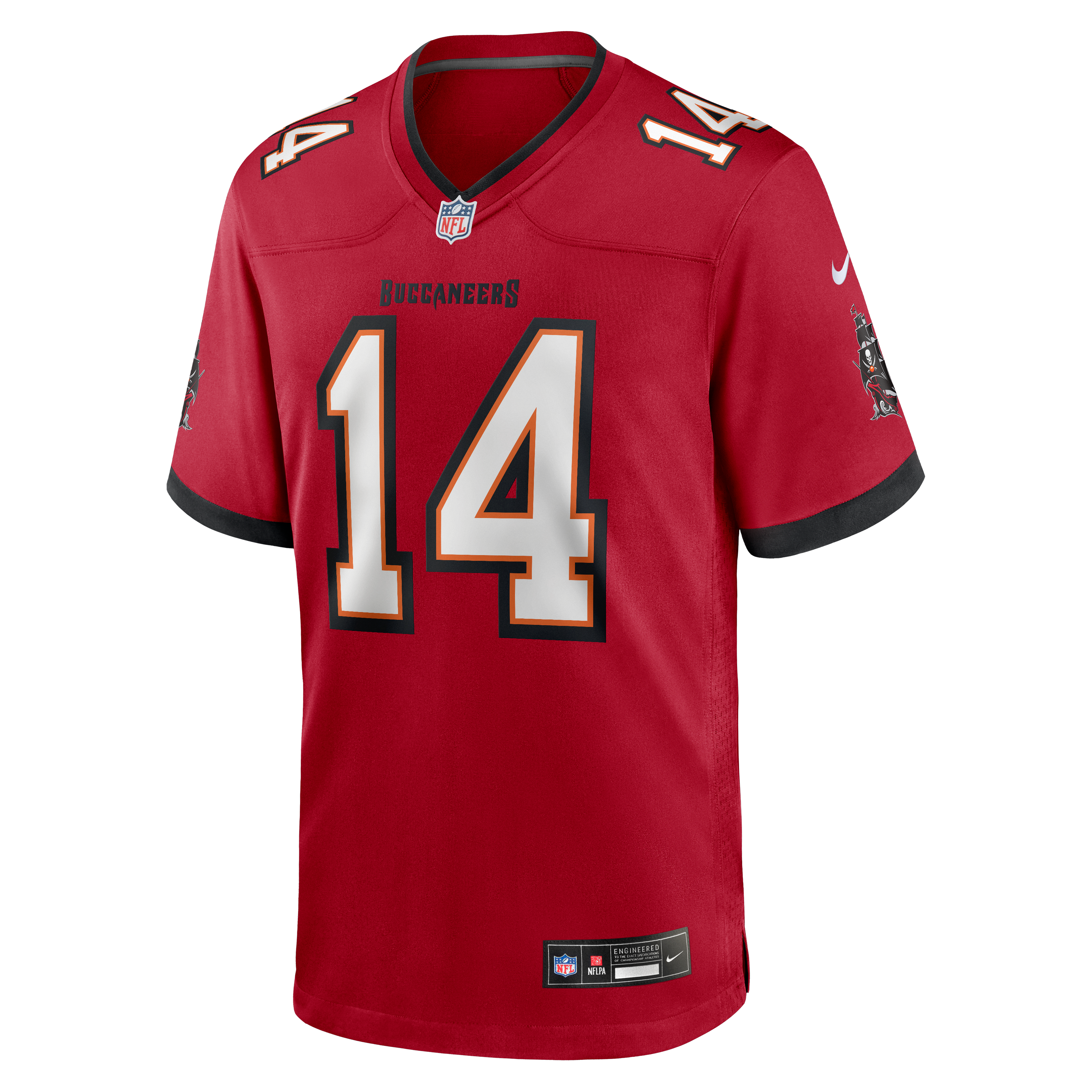 Brad Johnson Retired Tampa Bay Buccaneers Player Jersey Red NFL Football Fan Wear Brad Johnson Retired