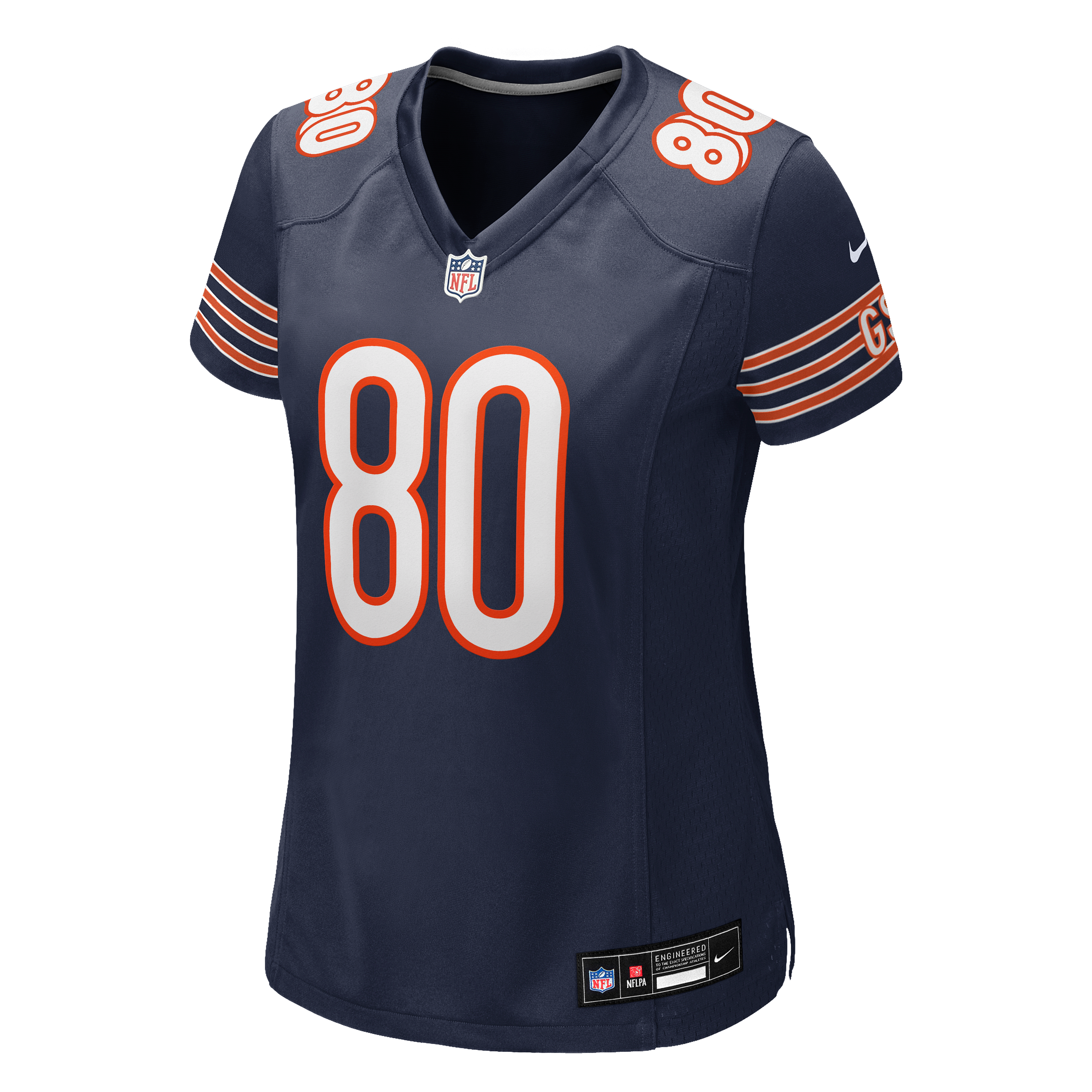 Qadir Ismail Chicago Bears Game Jersey Navy NFL Football Fan Wear Qadir Ismail