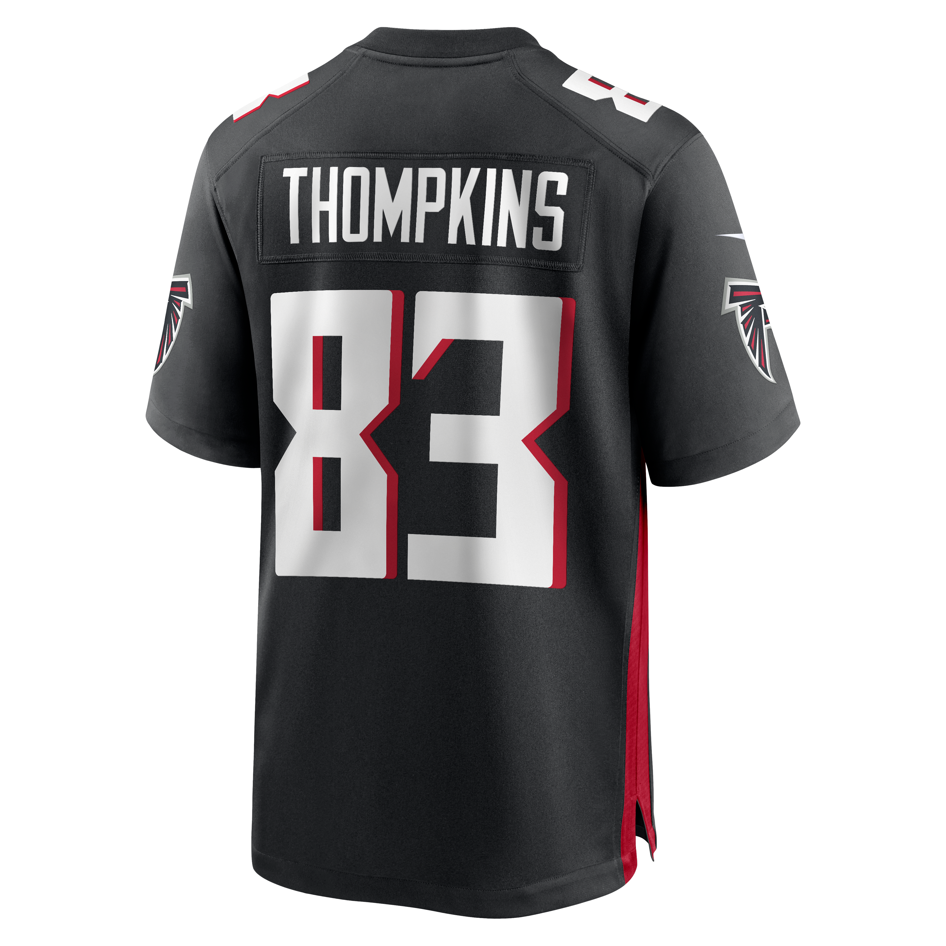 Deven Thompkins Atlanta Falcons Game Jersey Black NFL Football Fan Wear Deven Thompkins