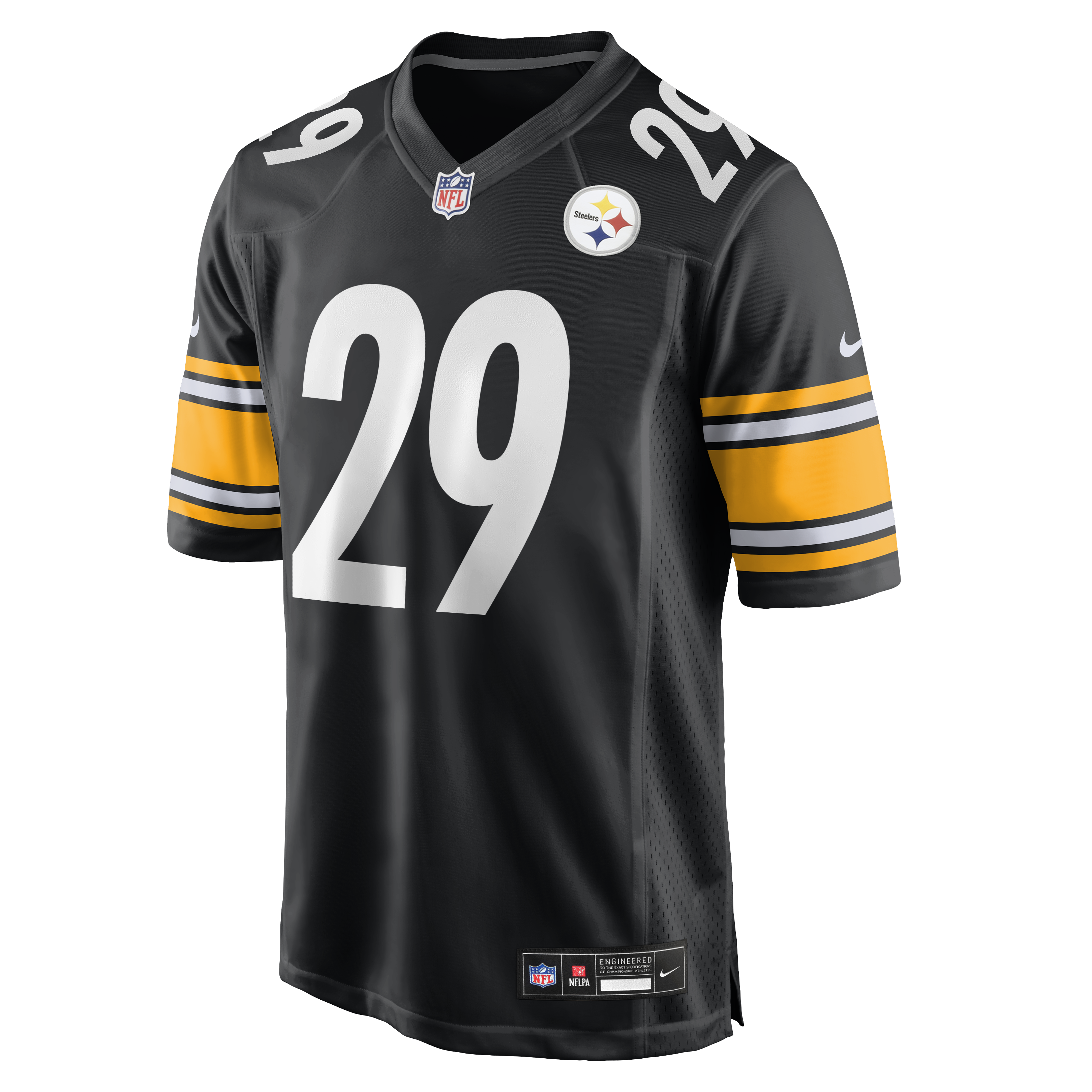 Eli Heidenreich Pittsburgh Steelers Game Jersey Black NFL Football Fan Wear