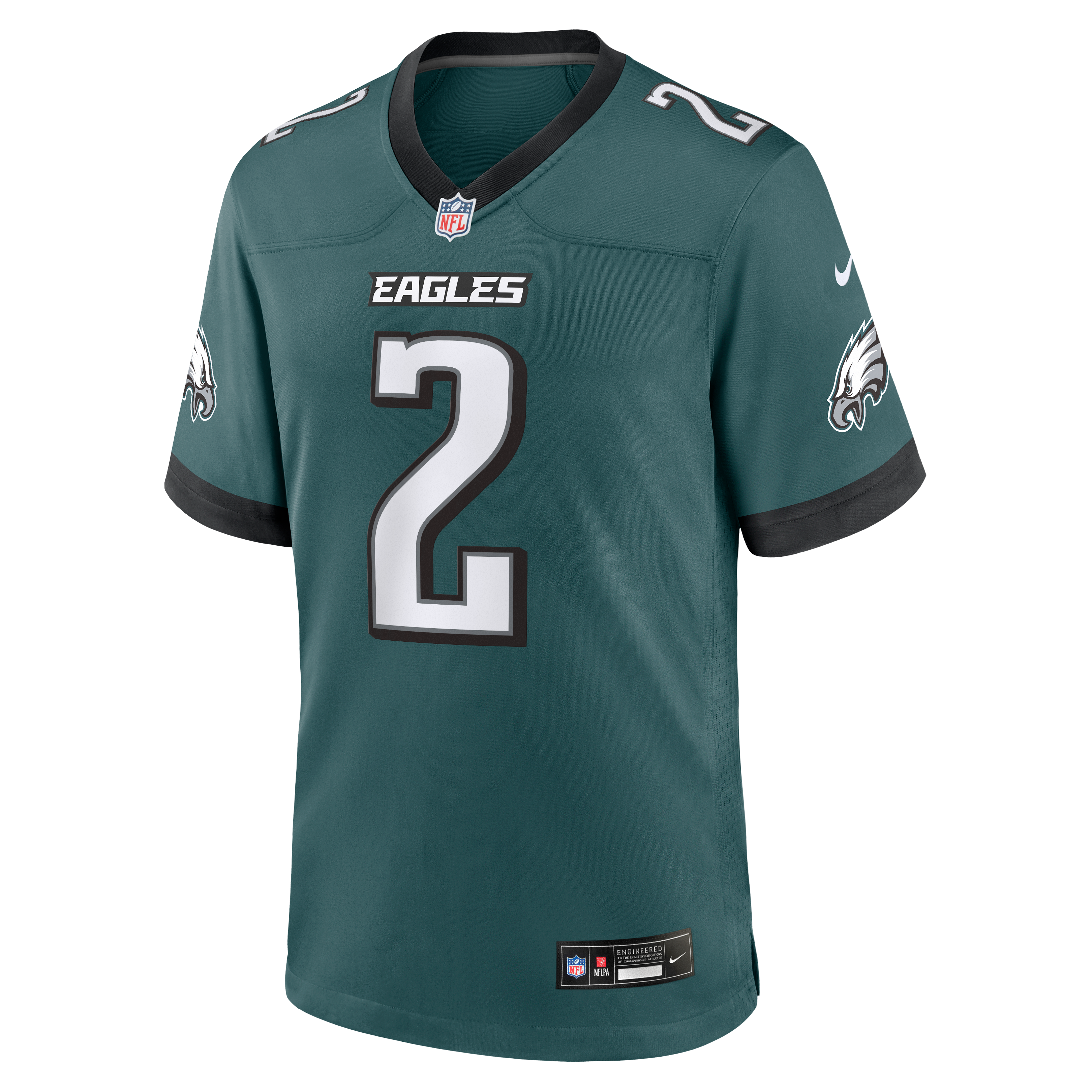 Tariq Woolen Philadelphia Eagles Game Jersey Midnight NFL Football Fan Wear
