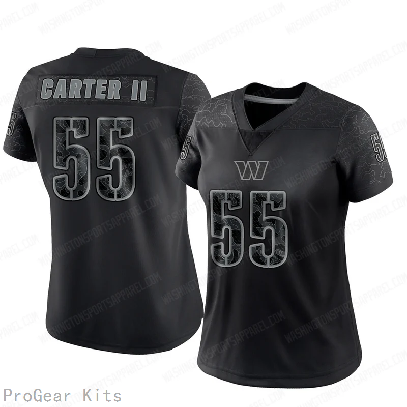 Andre Carter Washington Commanders Jersey No.55 Reflective NFL Football Fan Wear