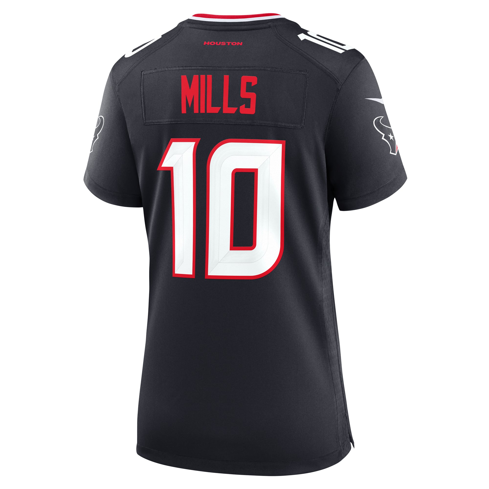 Davis Mills Houston Texans Game Jersey Navy NFL Football Fan Wear