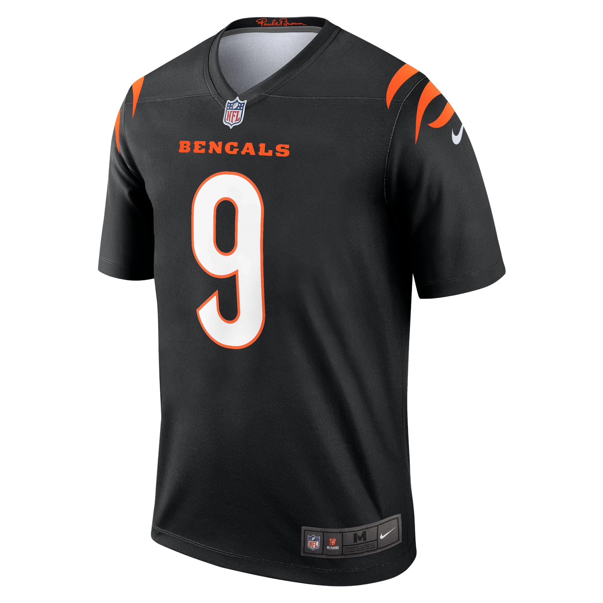 Joe Burrow Performance Cincinnati Bengals Player Jersey Black NFL Football Fan Wear Joe Burrow Performance