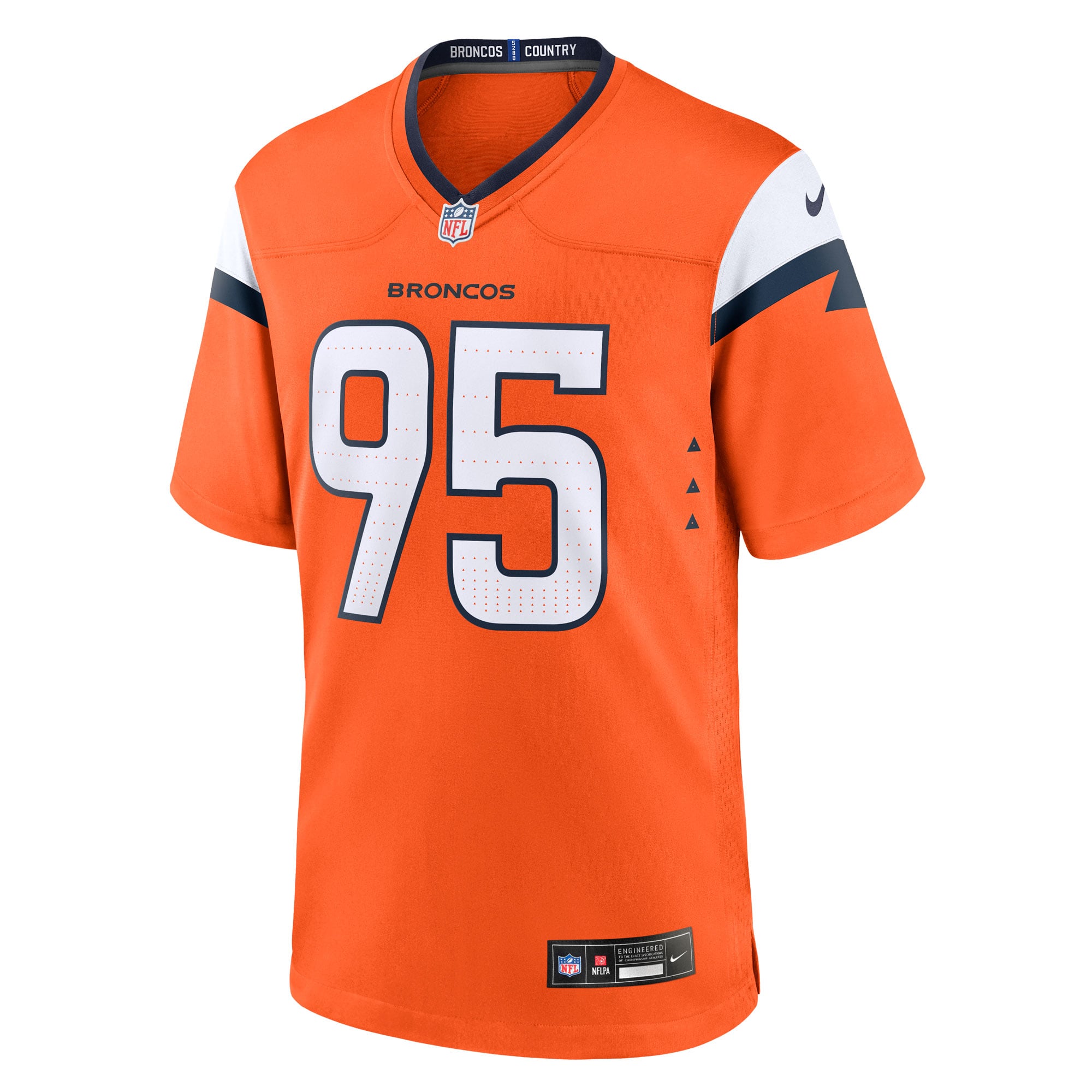 Sai'vion Jones Denver Broncos Game Jersey Orange NFL Football Fan Wear