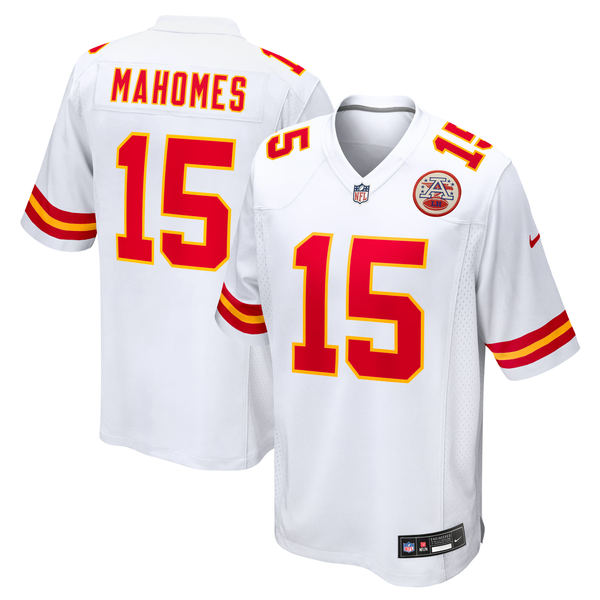 Patrick Mahomes Kansas City Chiefs Game Jersey White NFL Football Fan Wear