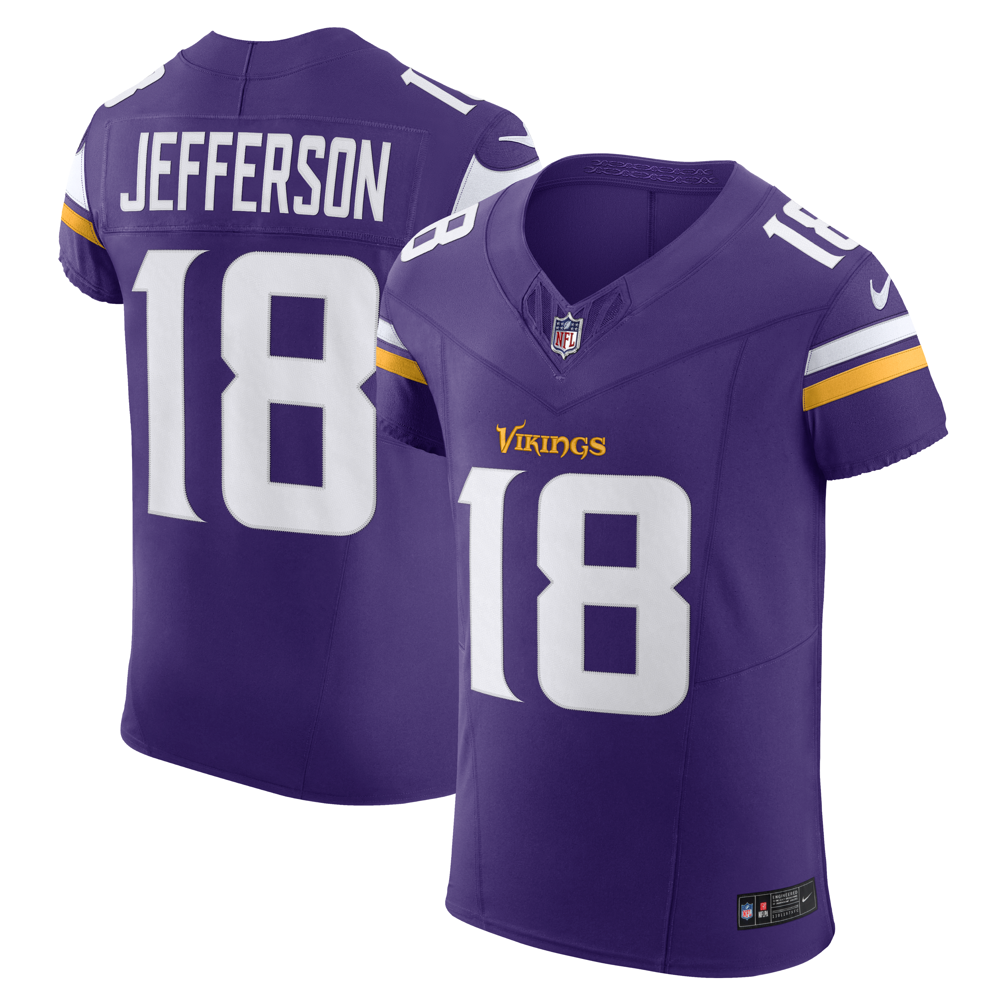 Justin Jefferson Minnesota Vikings Jersey Purple NFL Football Fan Wear Justin Jefferson