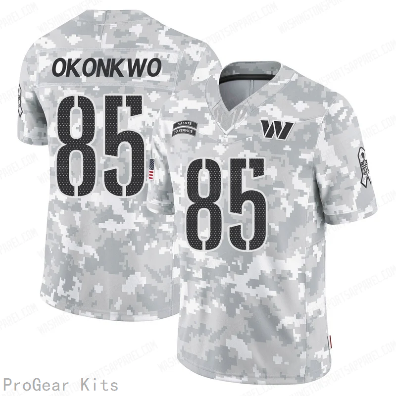 Chig Okonkwo Washington Commanders Jersey No.85 Camo NFL Football Fan Wear