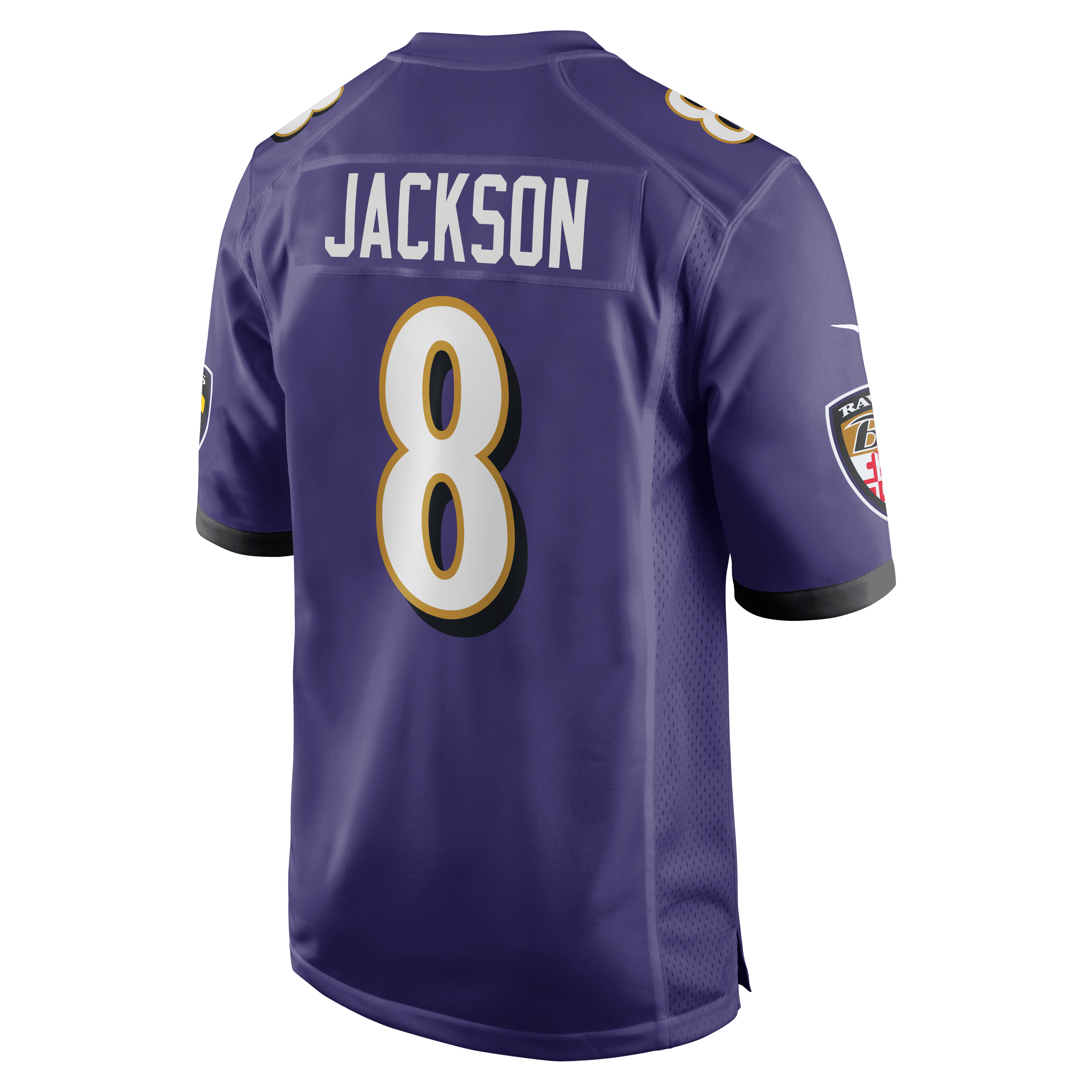 Lamar Jackson Baltimore Ravens Game Jersey Purple NFL Football Fan Wear Lamar Jackson