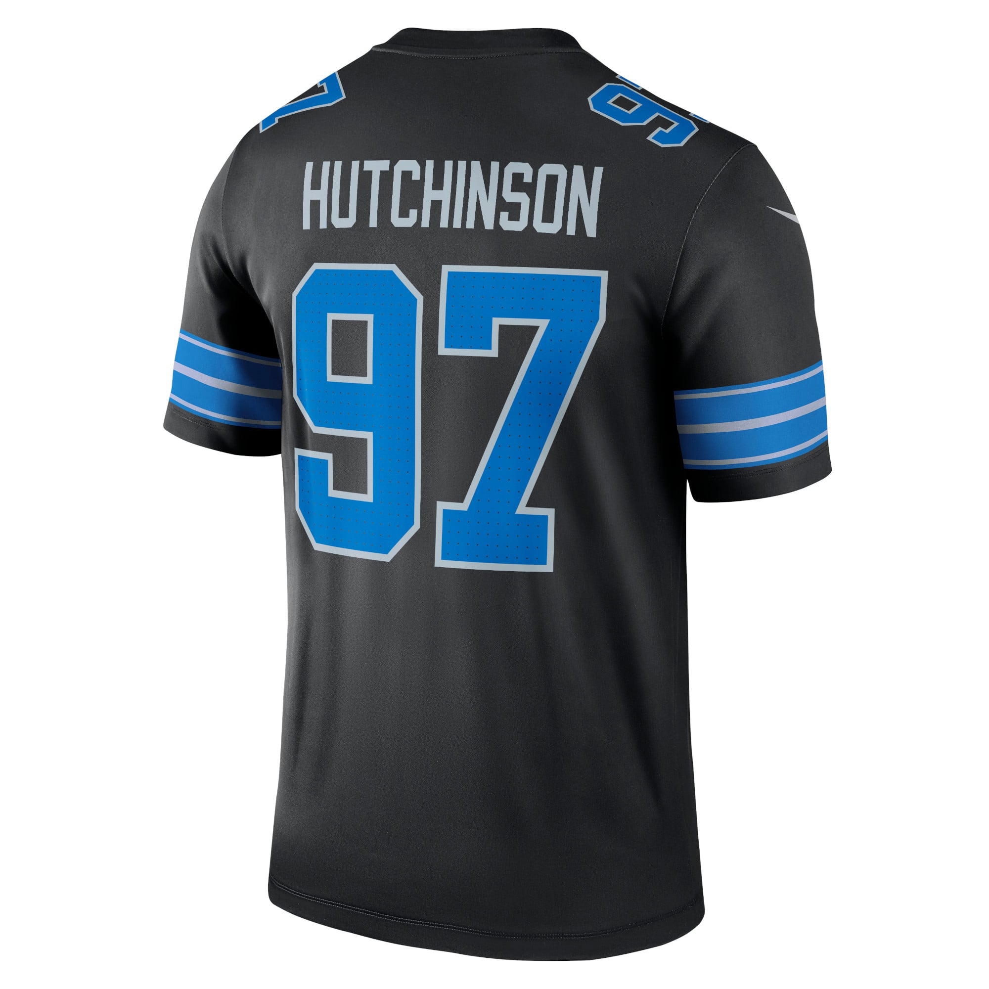 Aidan Hutchinson Performance Detroit Lions Player Jersey Black NFL Football Fan Wear Aidan Hutchinson Performance