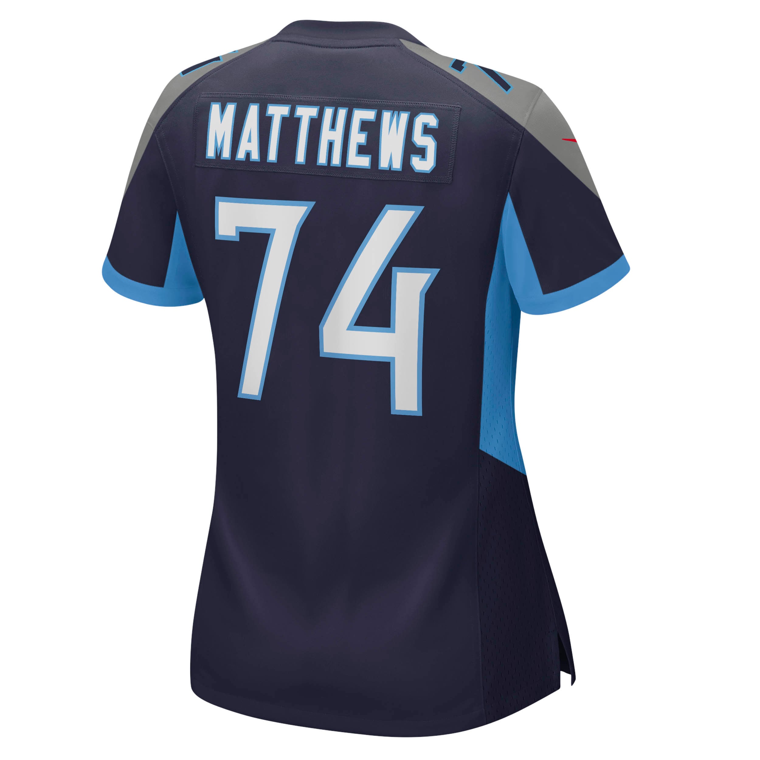 Retired Bruce Matthews Tennessee Titans Player Jersey Navy NFL Football Fan Wear Retired Bruce Matthews