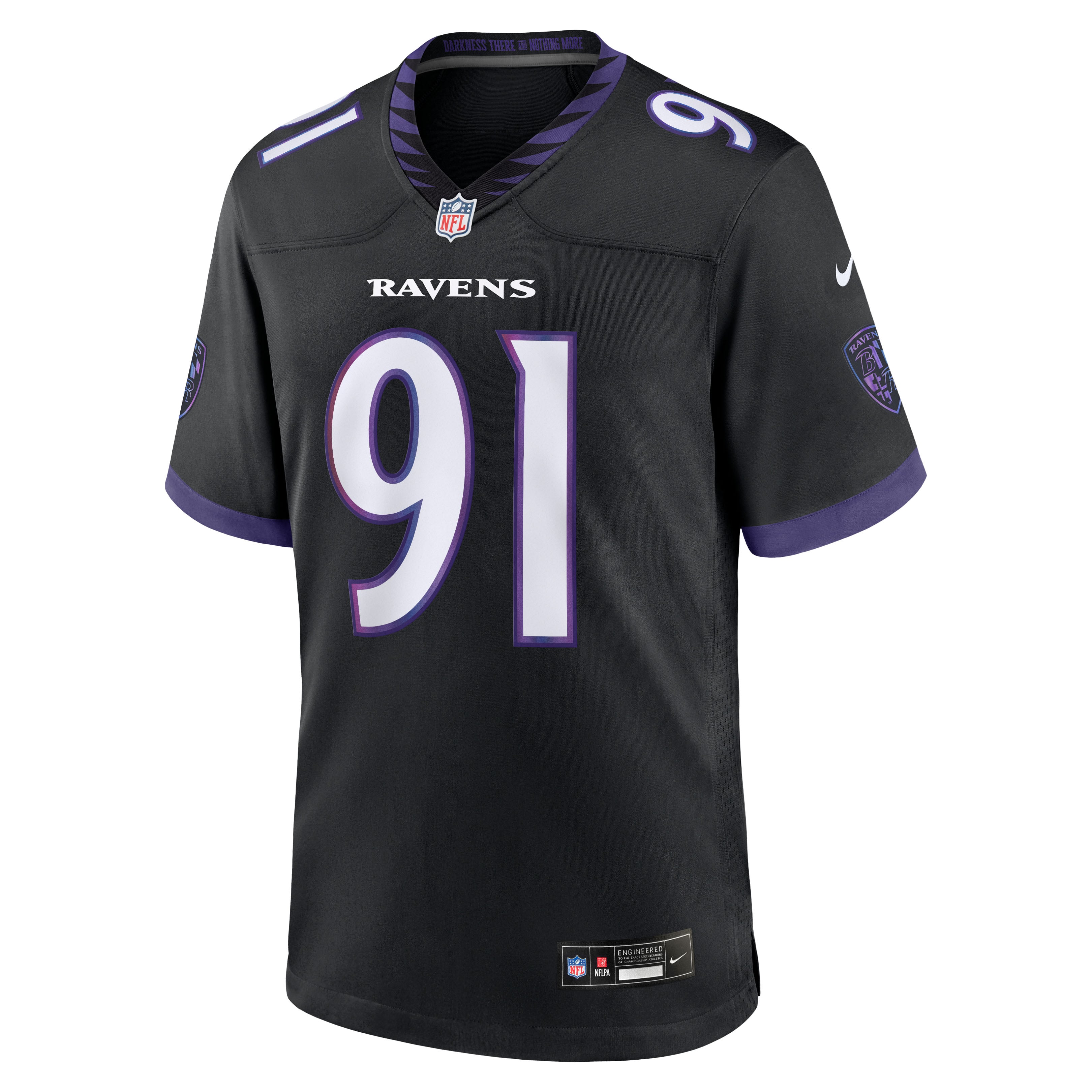 Trey Hendrickson Baltimore Ravens Game Jersey Black NFL Football Fan Wear