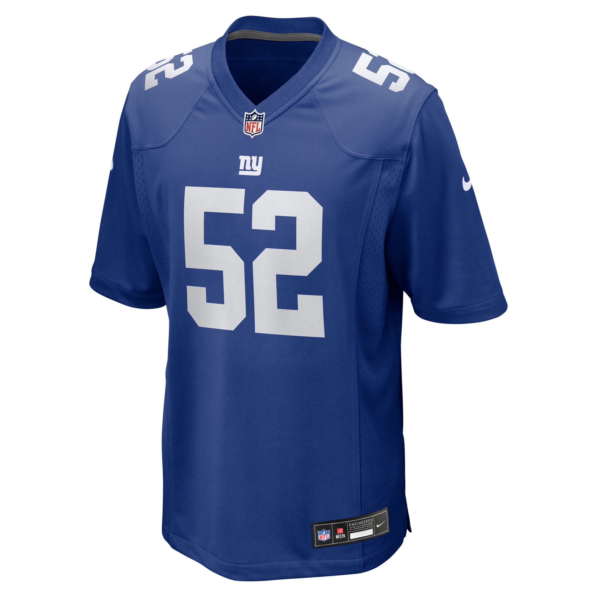 Arvell Reese Round New York Giants Game Jersey No.5 Royal NFL Football Fan Wear Arvell Reese Round