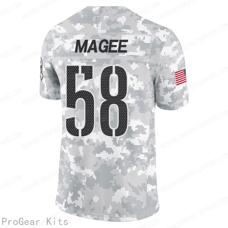 Jordan Magee Washington Commanders Jersey No.58 Camo NFL Football Fan Wear Jordan Magee