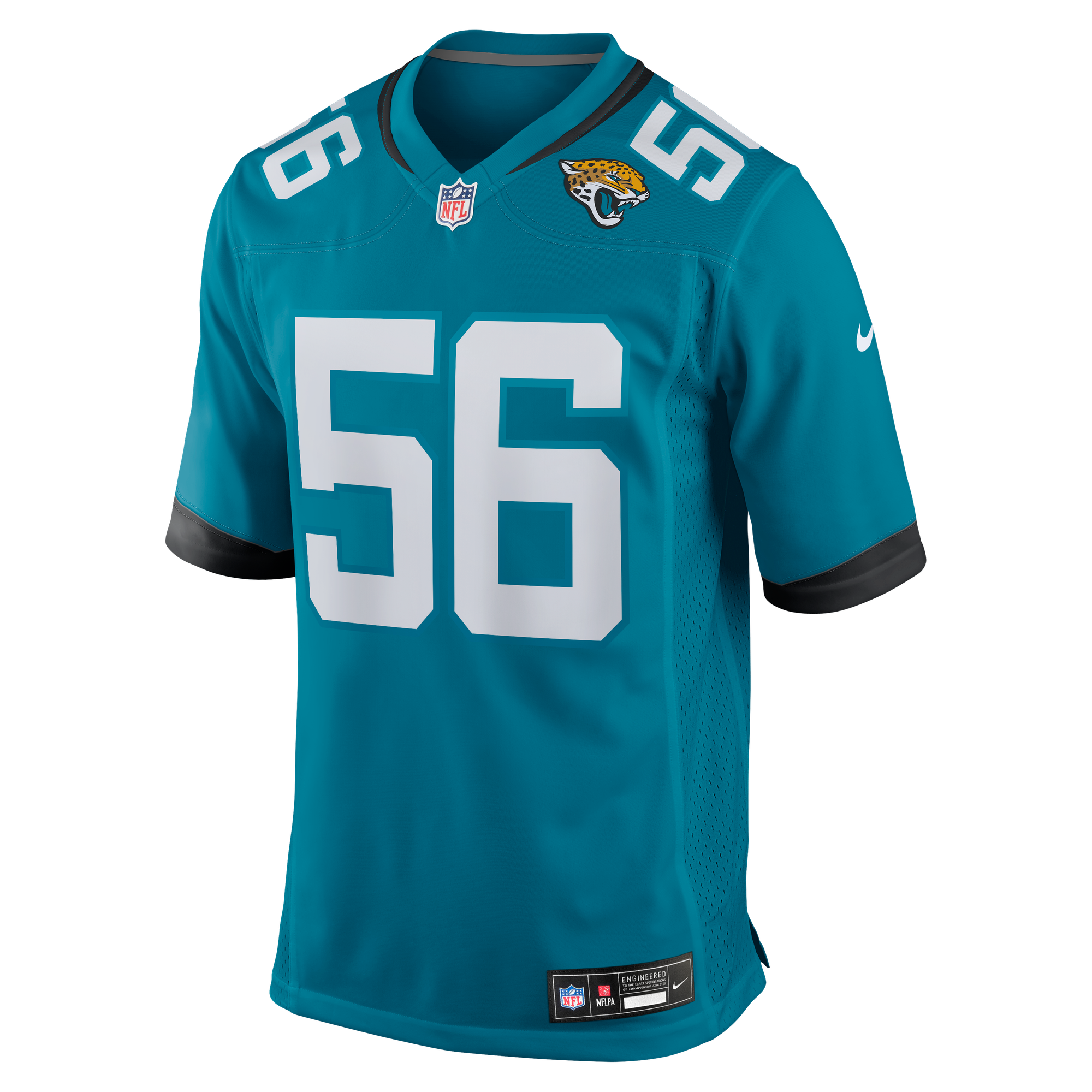 Yasir Abdullah Jacksonville Jaguars Game Jersey Teal NFL Football Fan Wear Yasir Abdullah