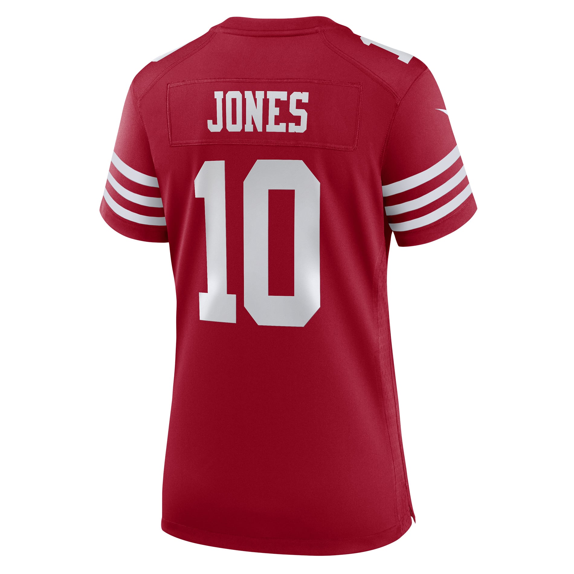Mac Jones San Francisco 49ers Game Jersey Scarlet NFL Football Fan Wear Mac Jones