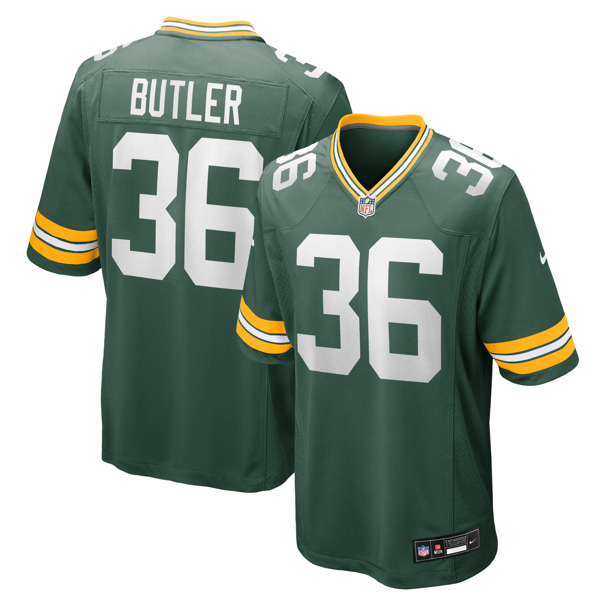 Retired LeRoy Butler Green Bay Packers Player Jersey Green NFL Football Fan Wear Retired LeRoy Butler