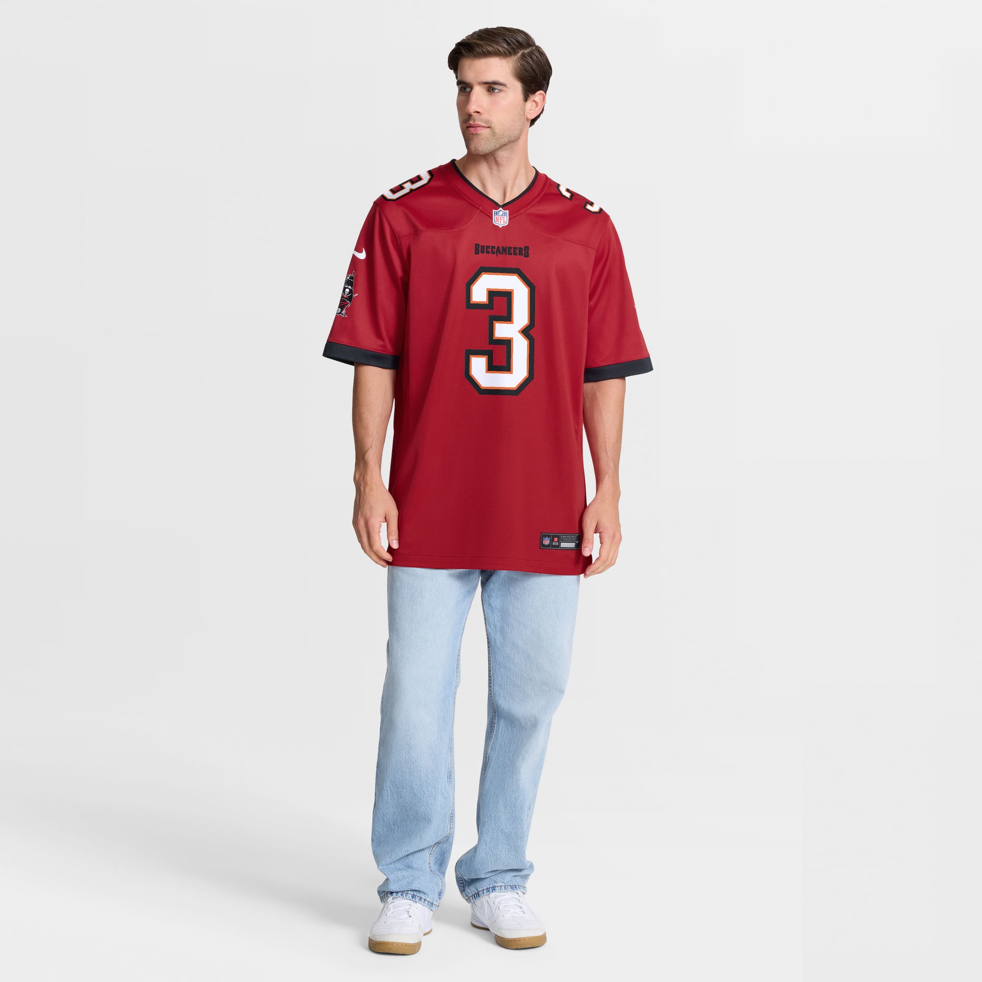 Rueben Bain Jr Tampa Bay Buccaneers Game Jersey Red NFL Football Fan Wear
