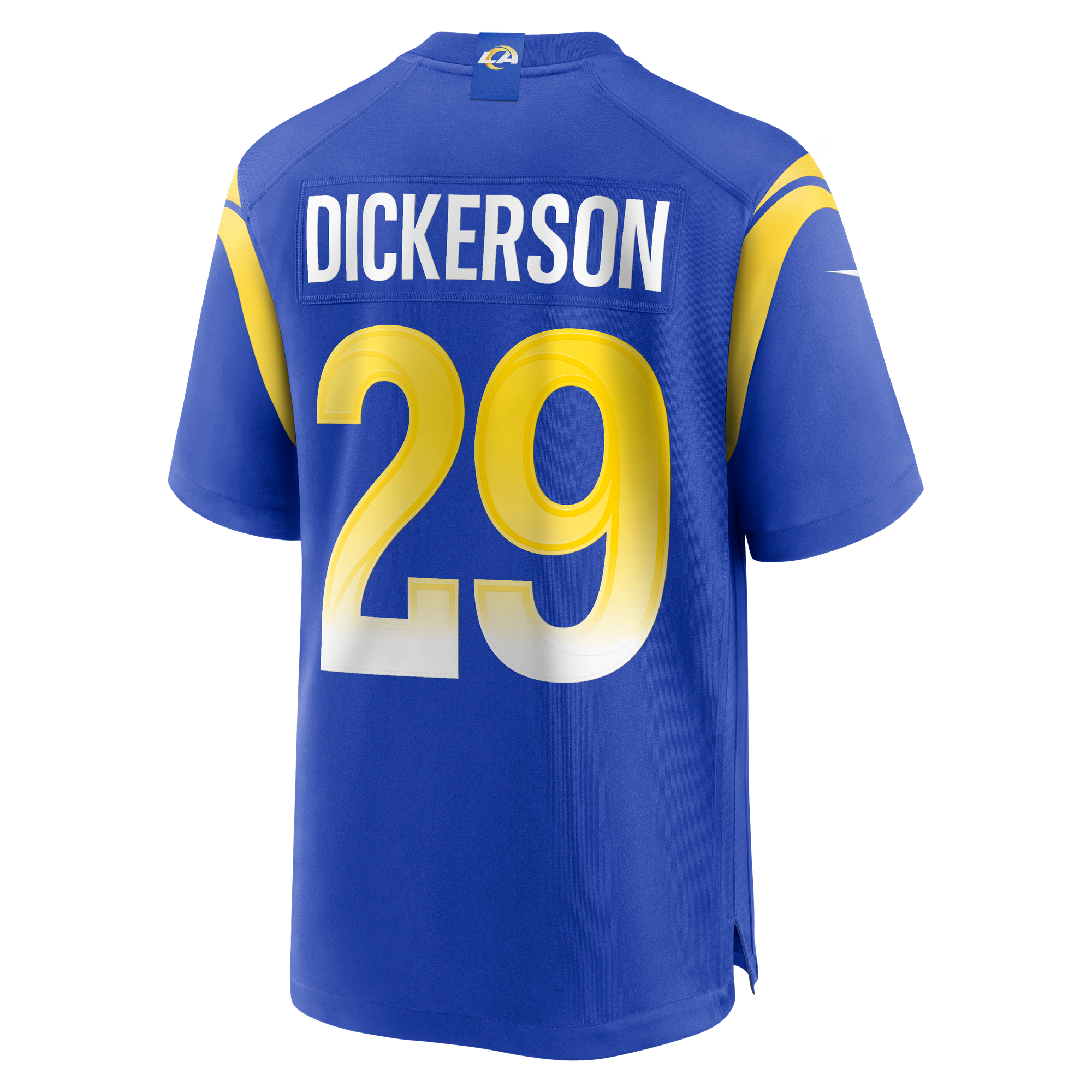 Retired Eric Dickerson Los Angeles Rams Player Jersey Royal NFL Football Fan Wear