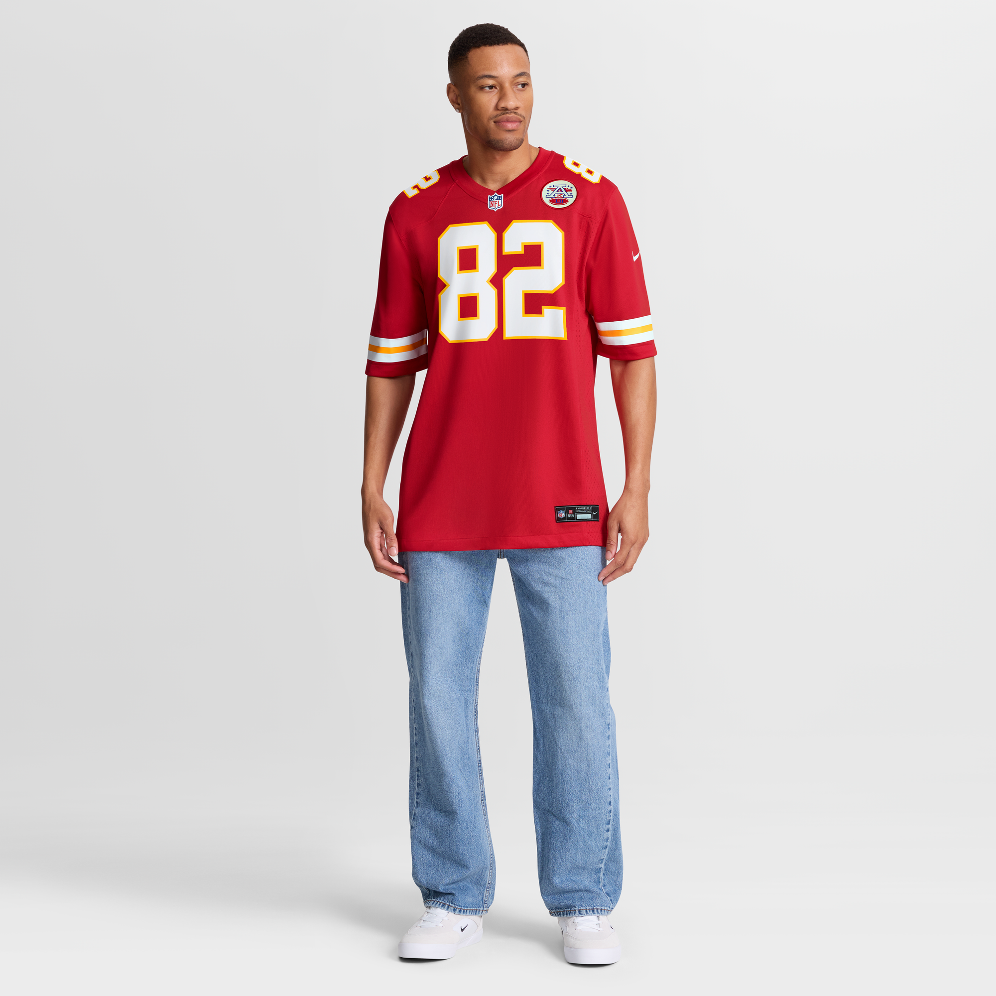 Retired Dante Hall Kansas City Chiefs Player Jersey Red NFL Football Fan Wear