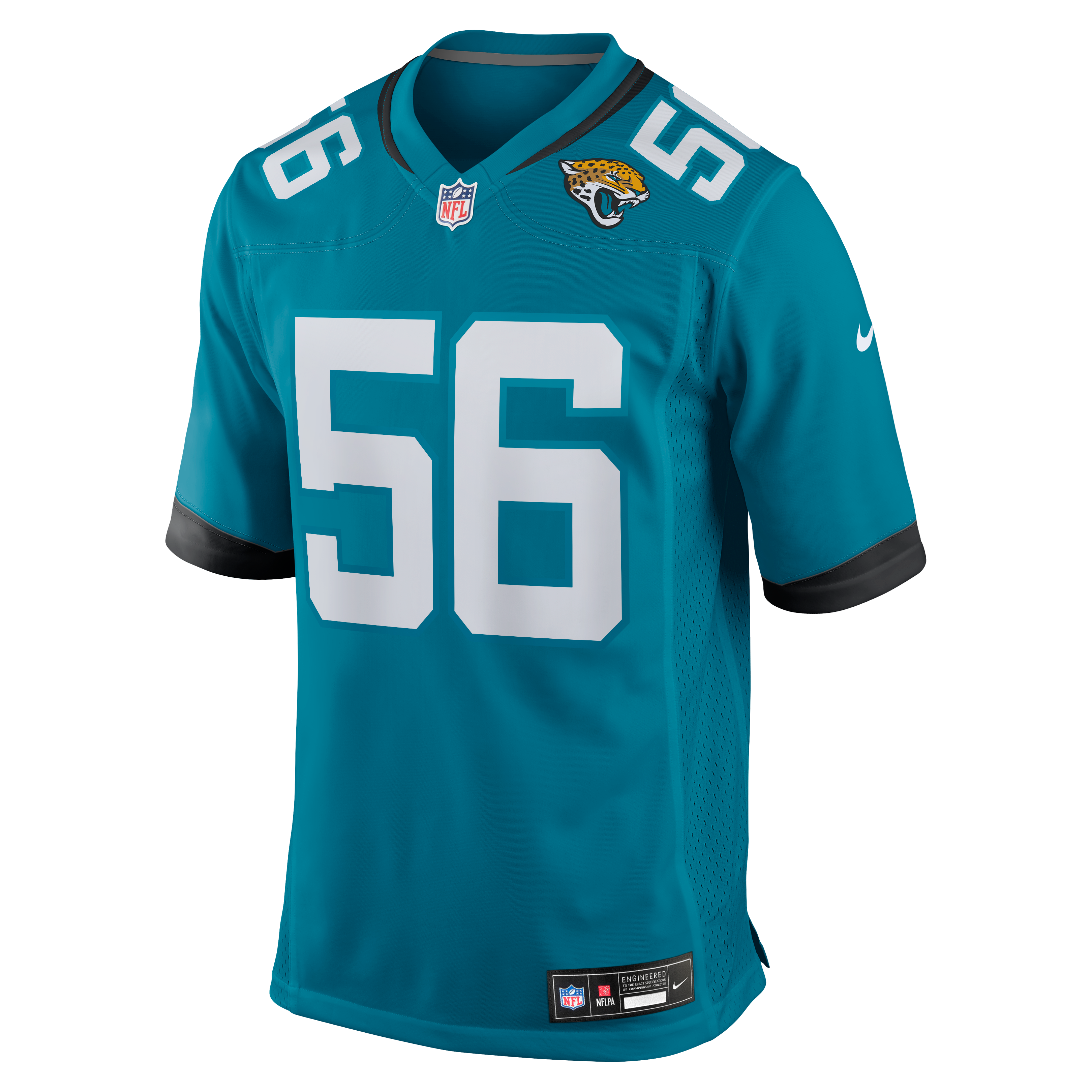 Yasir Abdullah Jacksonville Jaguars Game Jersey Teal NFL Football Fan Wear