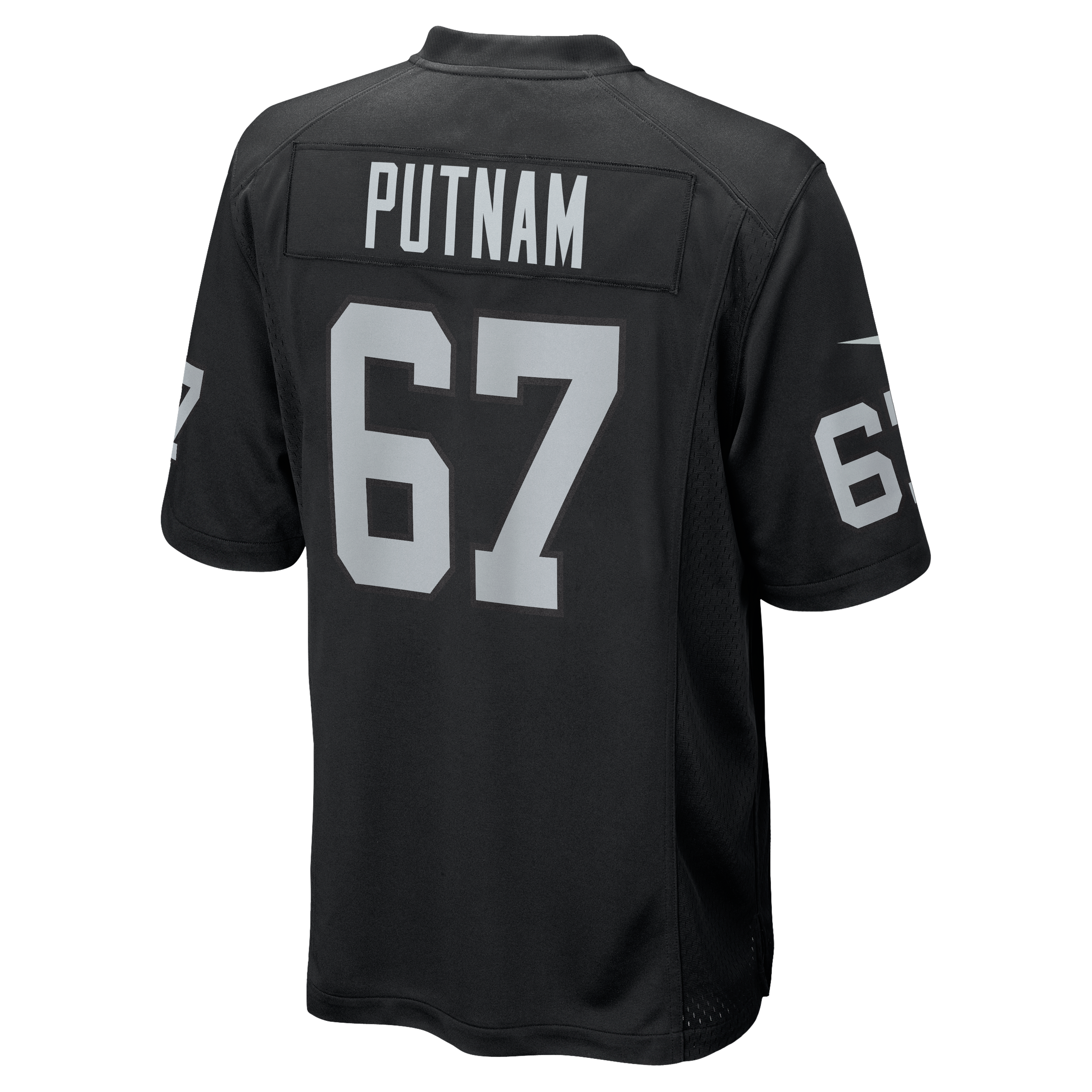 Will Putnam Las Vegas Raiders Game Jersey Black NFL Football Fan Wear