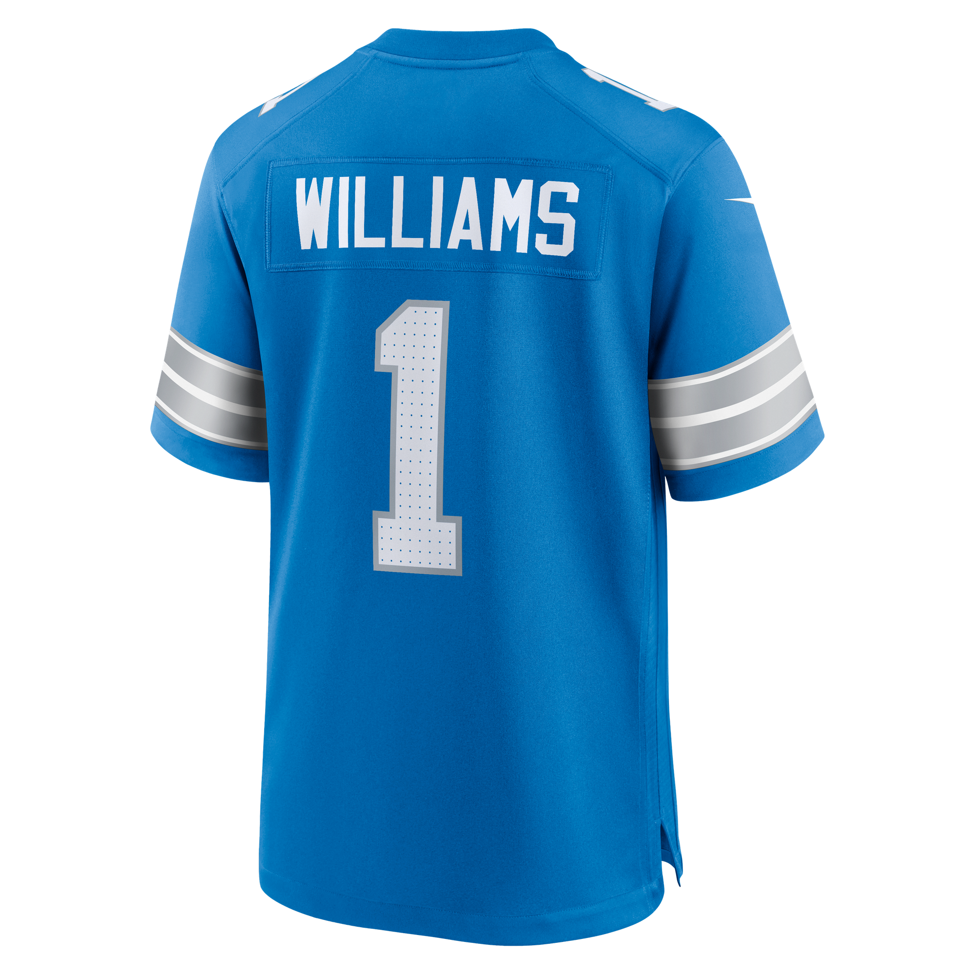 Jameson Williams Detroit Lions Player Jersey Blue NFL Football Fan Wear Jameson Williams