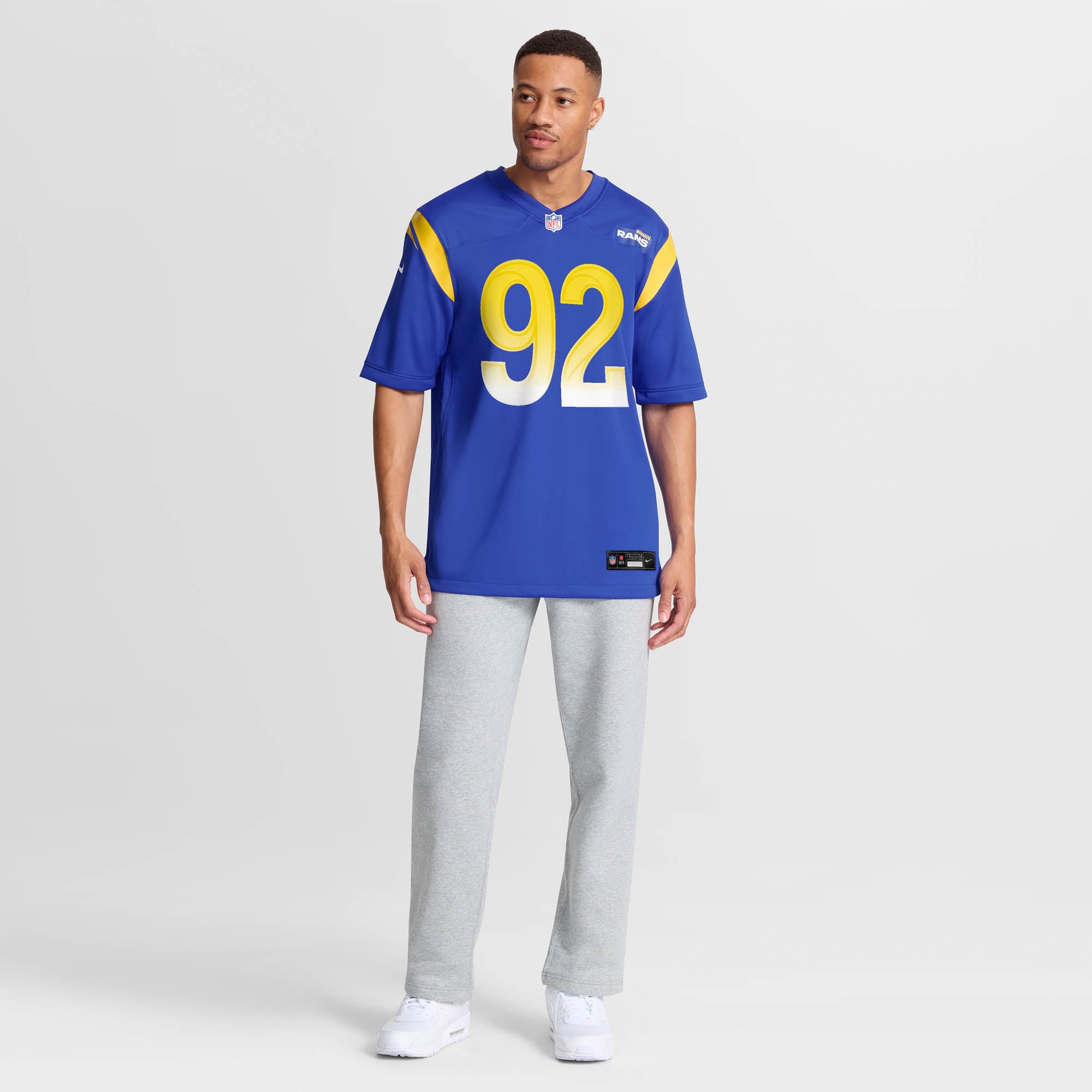 Harrison Mevis Los Angeles Rams Game Jersey Royal NFL Football Fan Wear