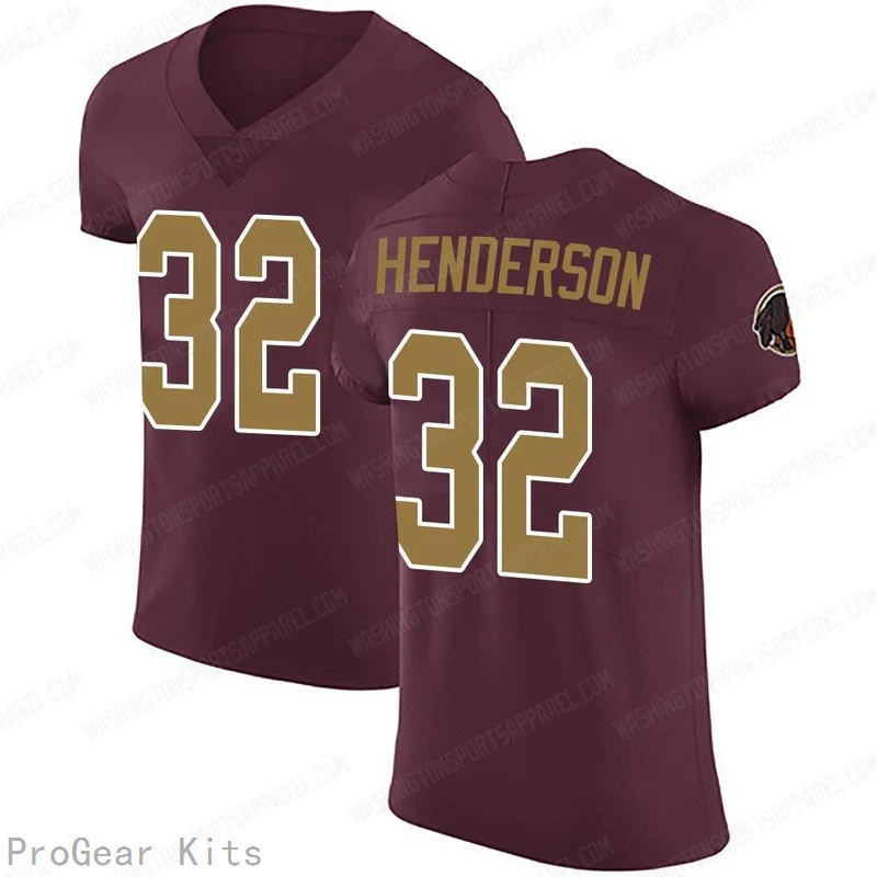 Xavier Henderson Washington Commanders Legend Jersey No.32 Burgundy NFL Football Fan Wear Xavier Henderson