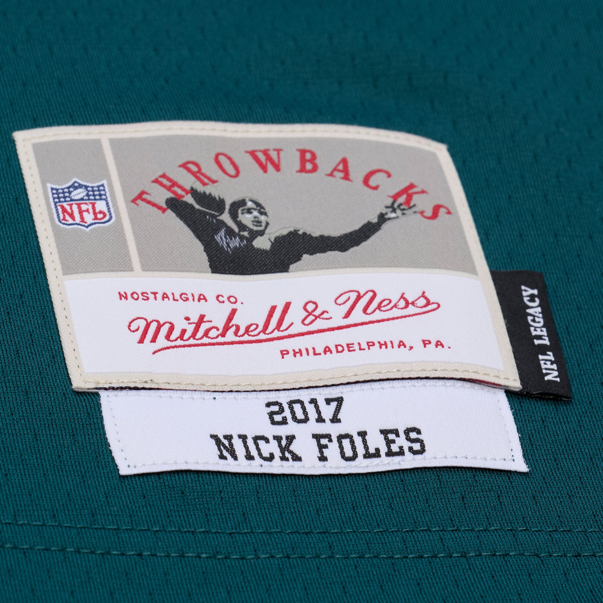 Nick Foles Mitchell Philadelphia Eagles Replica Jersey Midnight NFL Football Fan Wear Nick Foles Mitchell