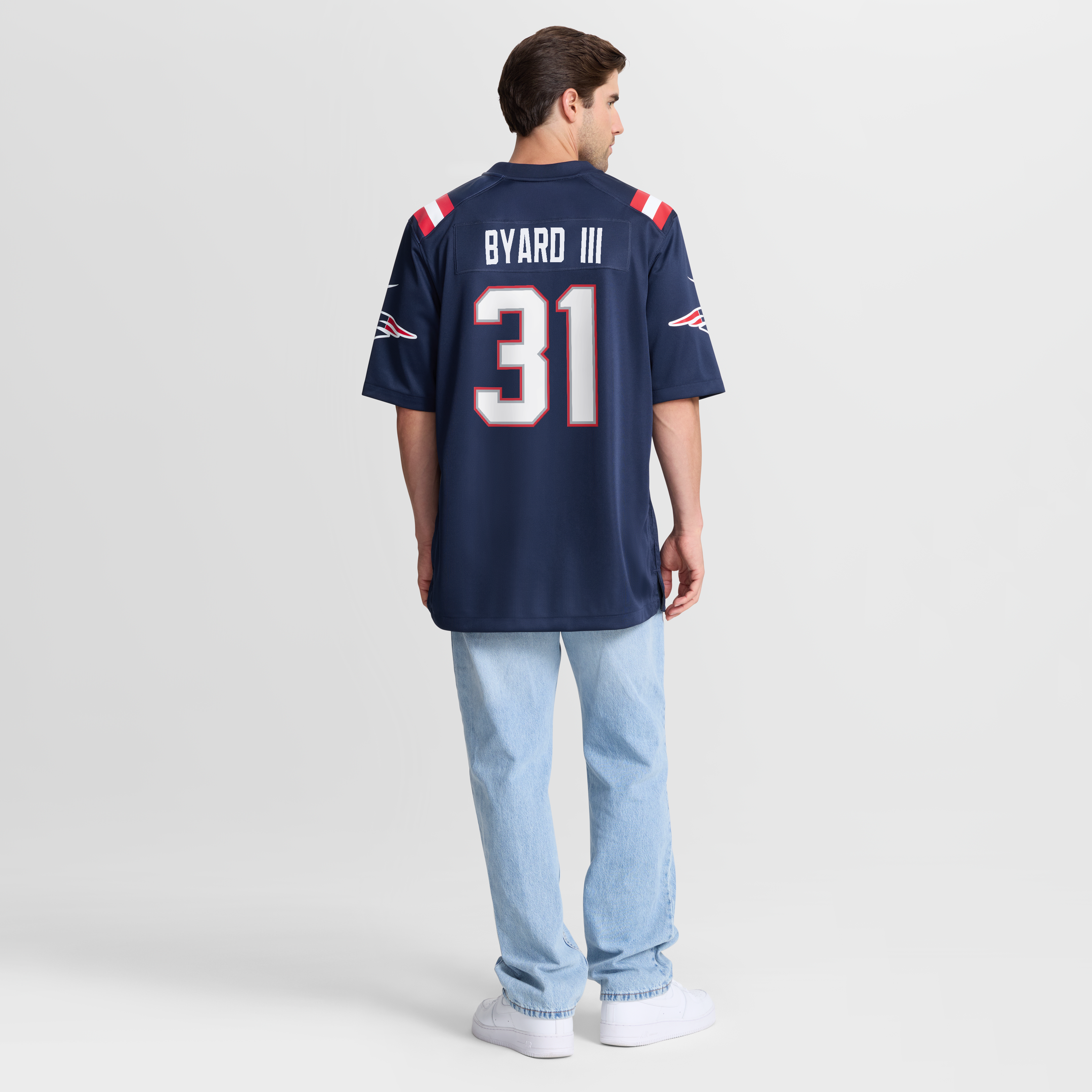 Kevin Byard New England Patriots Game Jersey Navy NFL Football Fan Wear