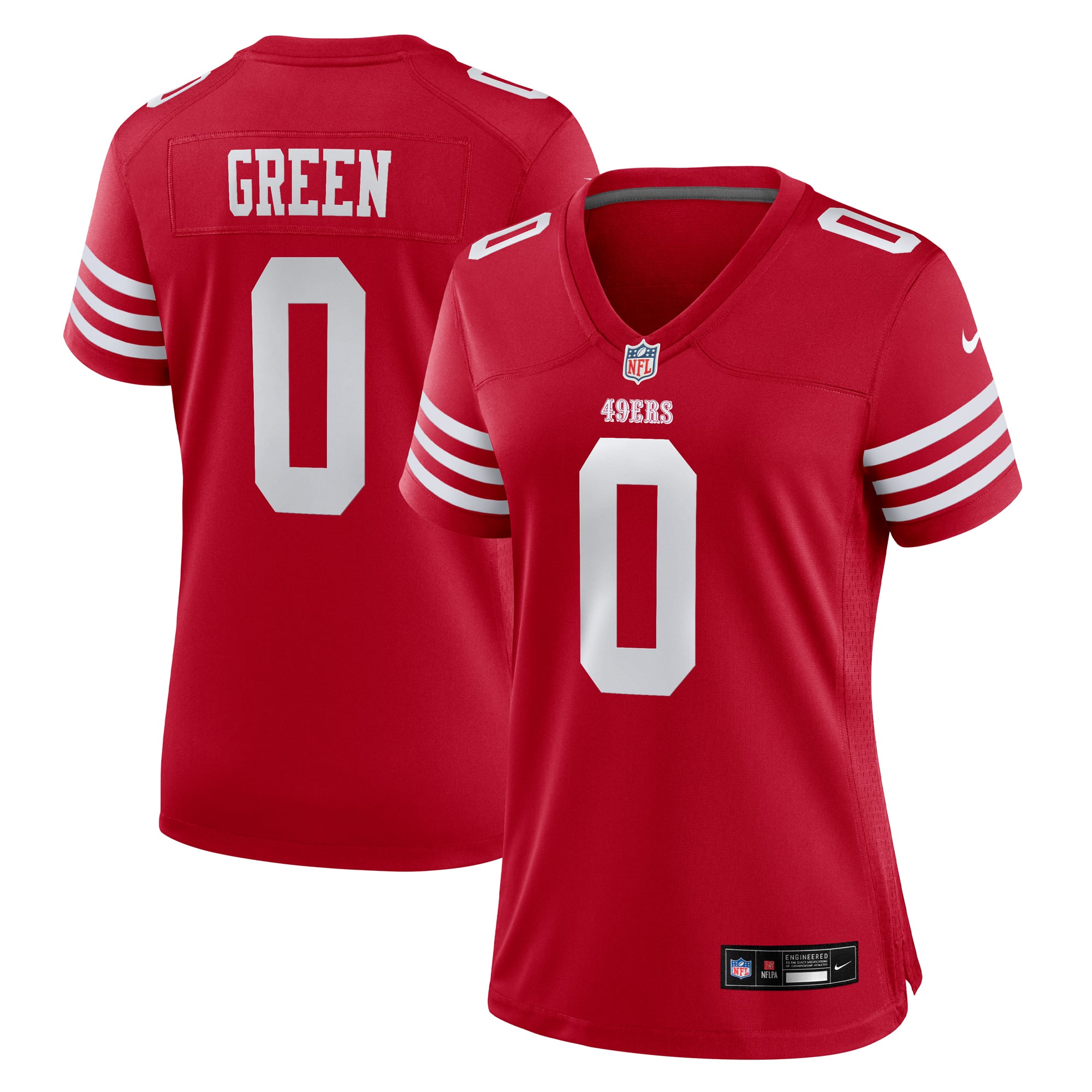 Renardo San Francisco 49ers Game Jersey Green NFL Football Fan Wear