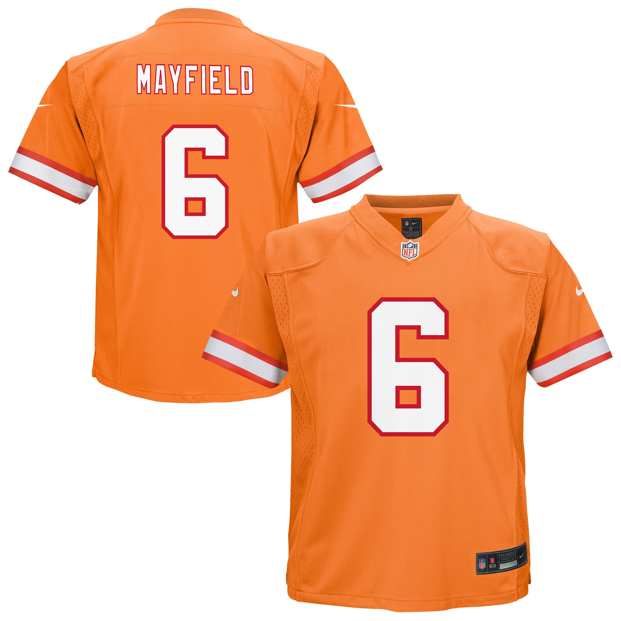 Baker Mayfield Tampa Bay Buccaneers Game Jersey Orange NFL Football Fan Wear