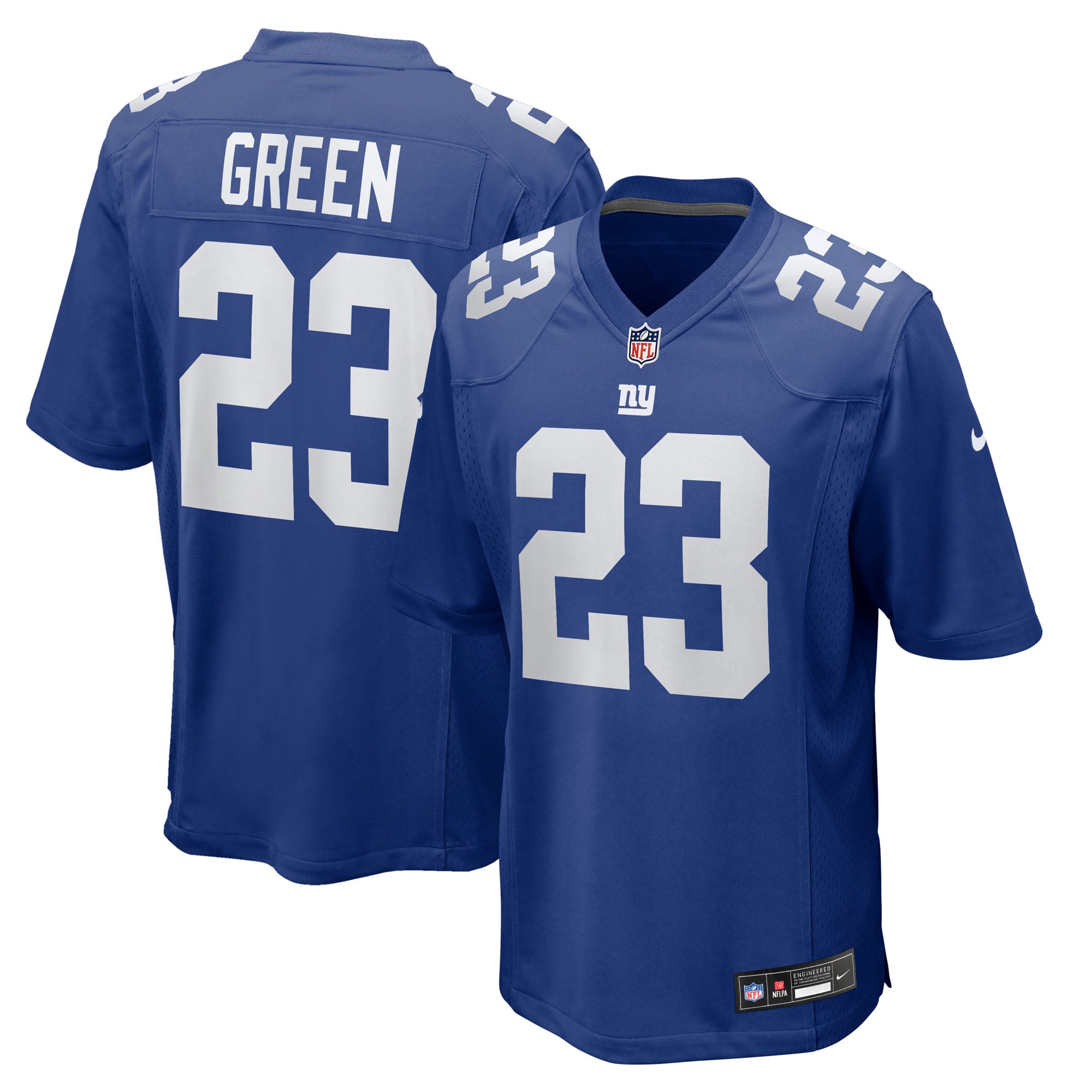 Art New York Giants Game Jersey Green NFL Football Fan Wear