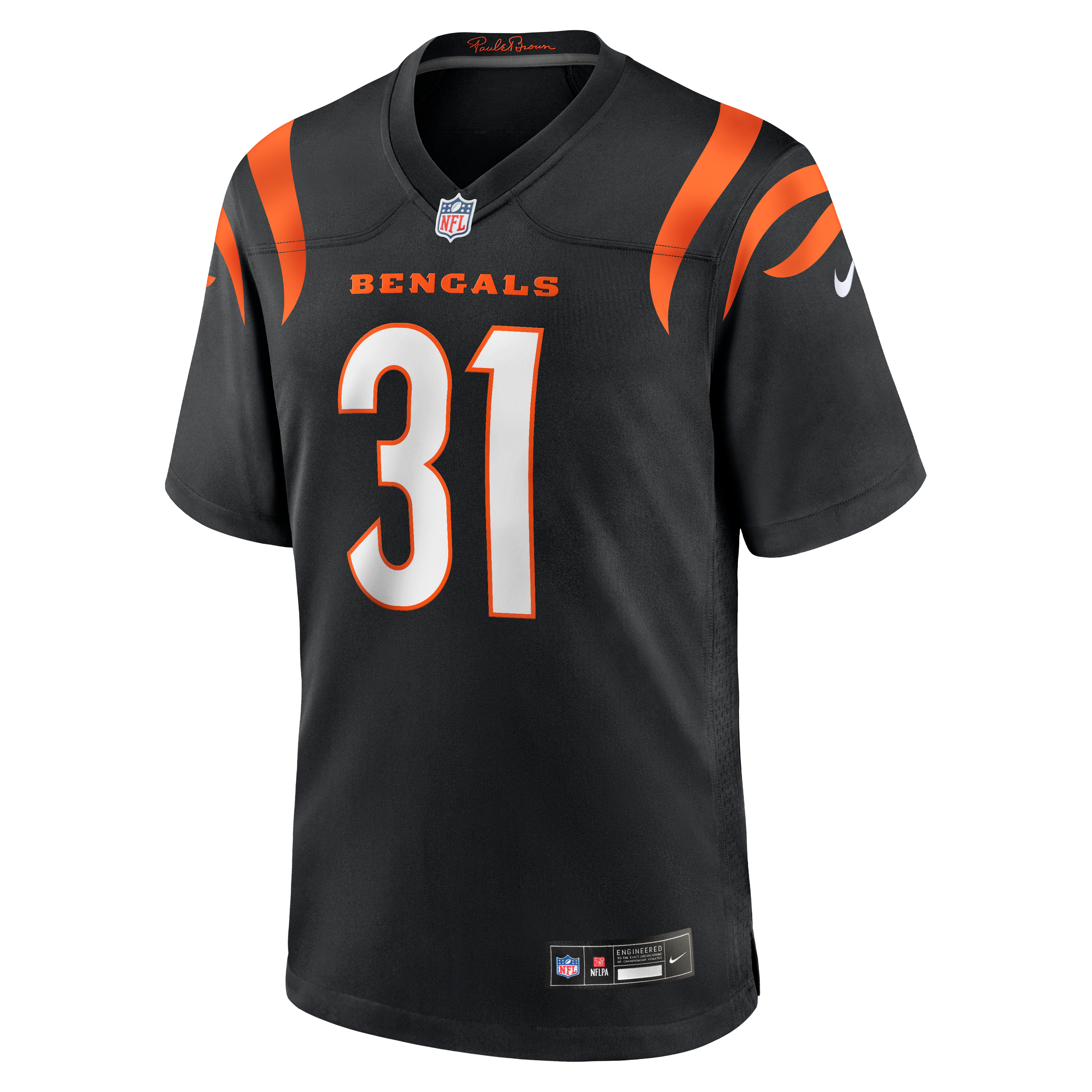 Ickey Woods Retired Cincinnati Bengals Game Jersey Black NFL Football Fan Wear