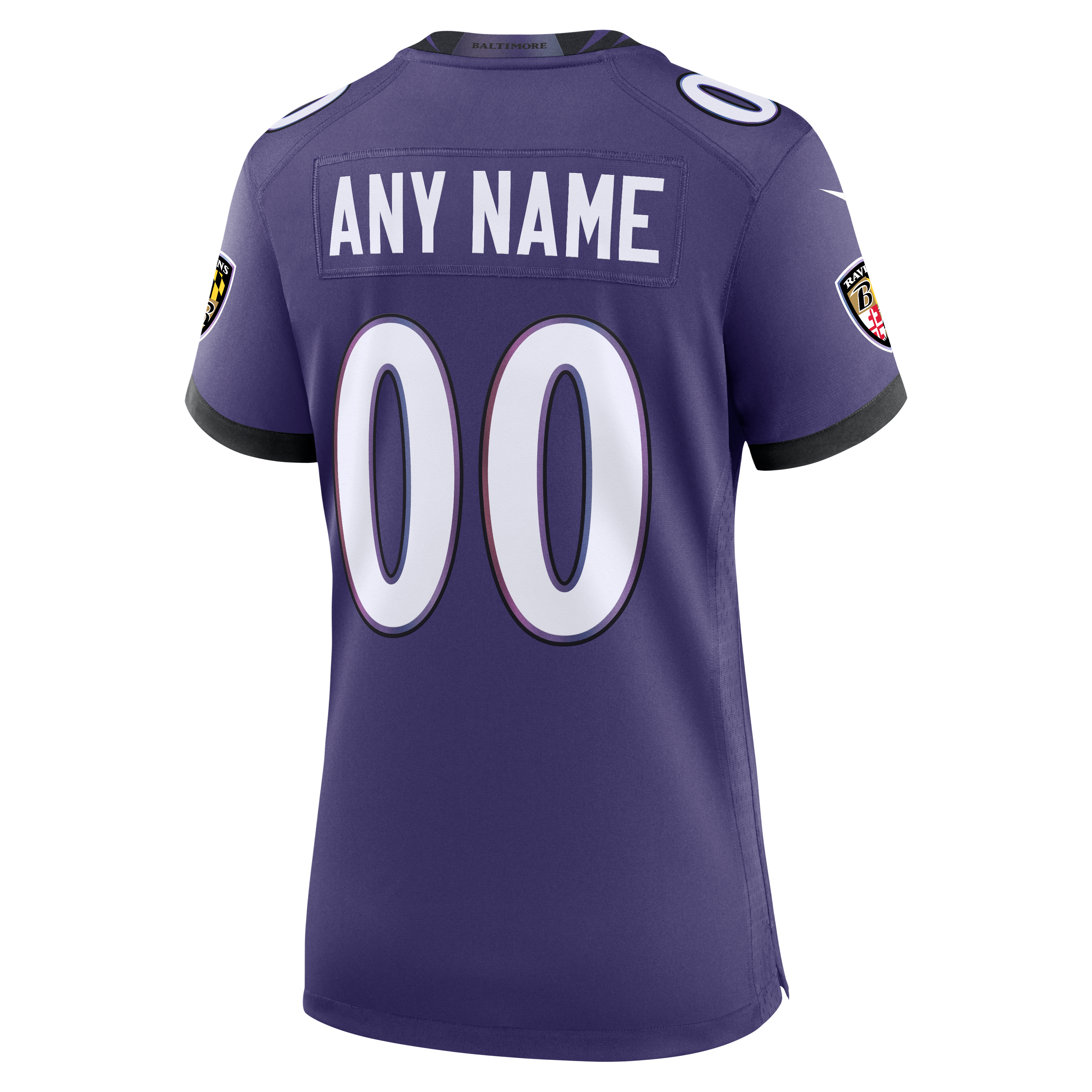 Baltimore Ravens Game Jersey Purple NFL Football Fan Wear Custom Number