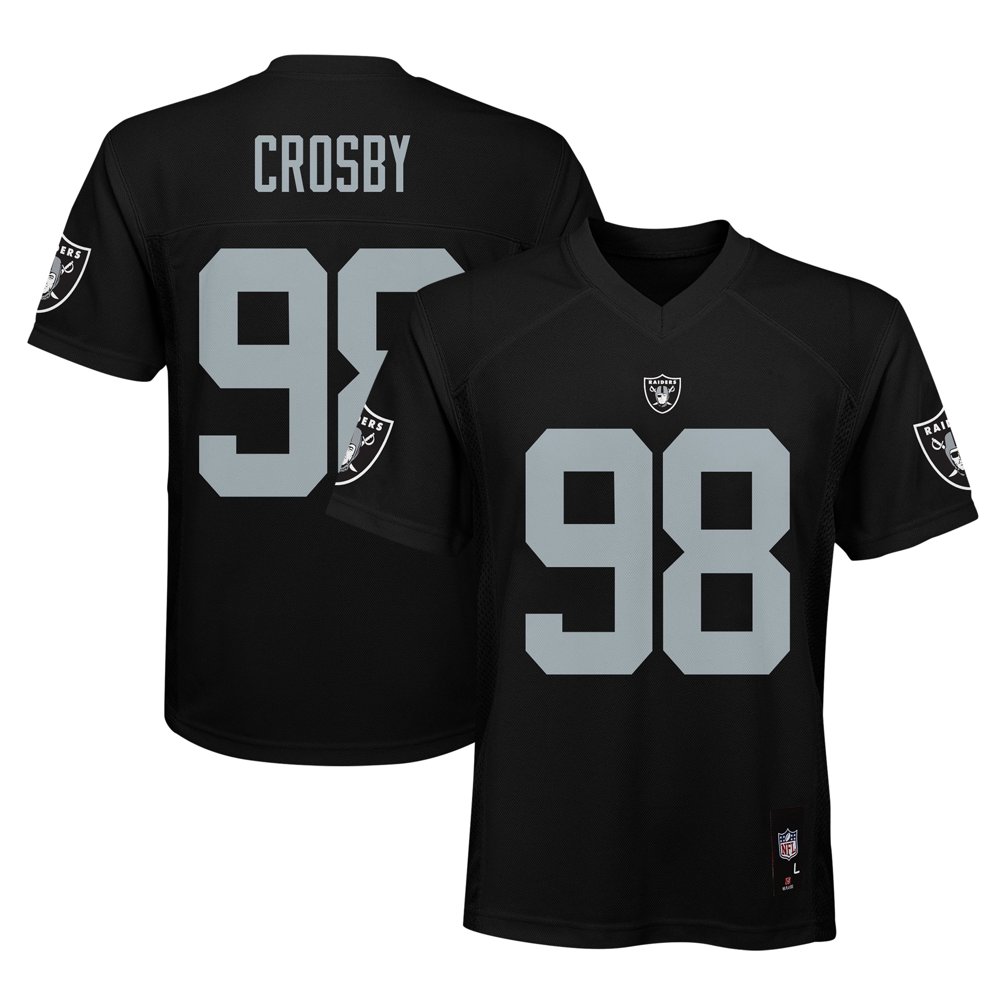 Maxx Crosby Las Vegas Raiders Jersey No.98 Black NFL Football Fan Wear