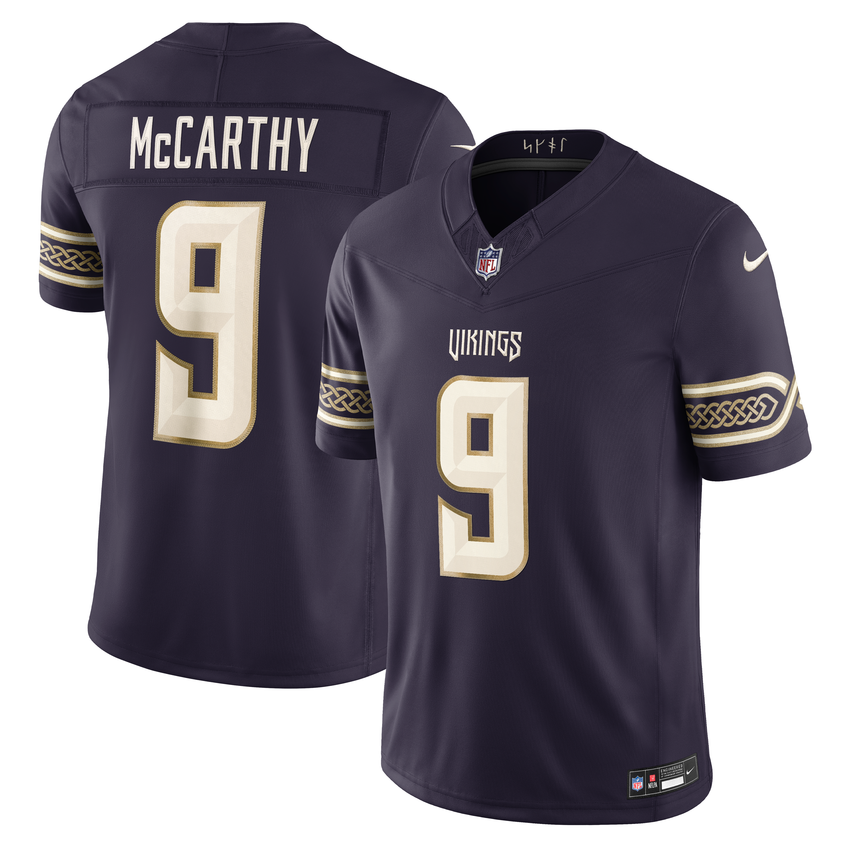 JJ McCarthy Minnesota Vikings Limited Jersey Purple NFL Football Fan Wear