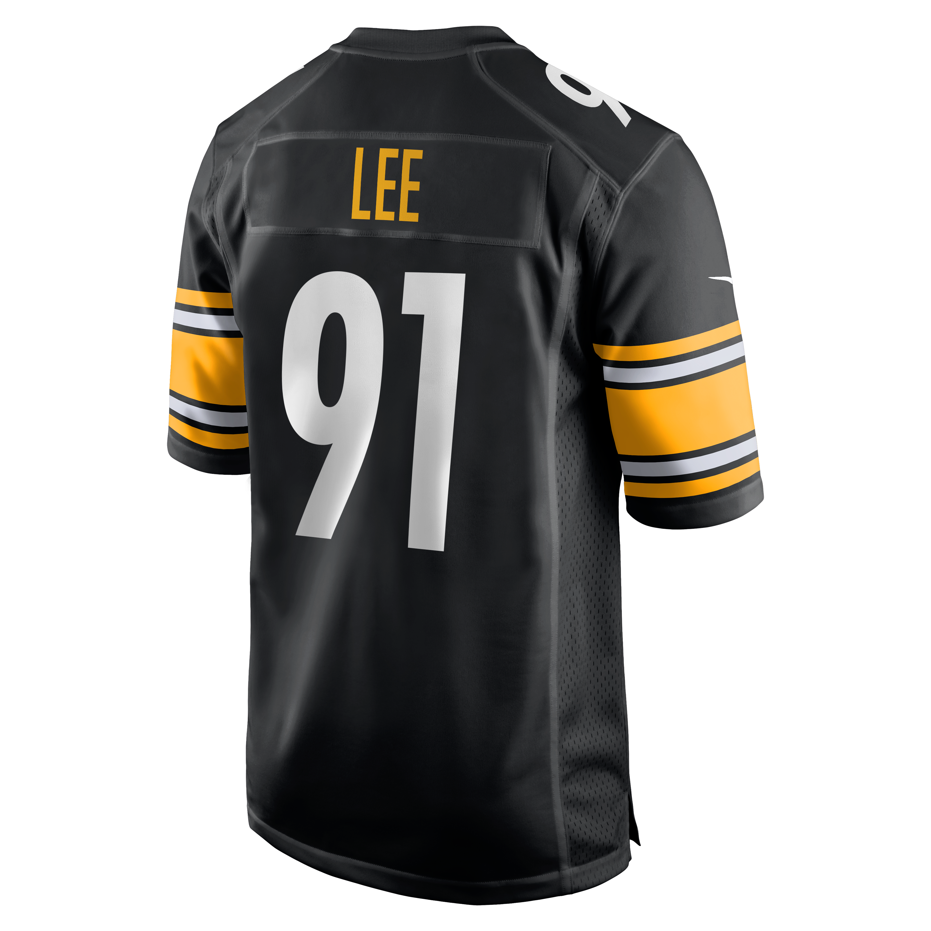 Logan Lee Pittsburgh Steelers Game Jersey Black NFL Football Fan Wear