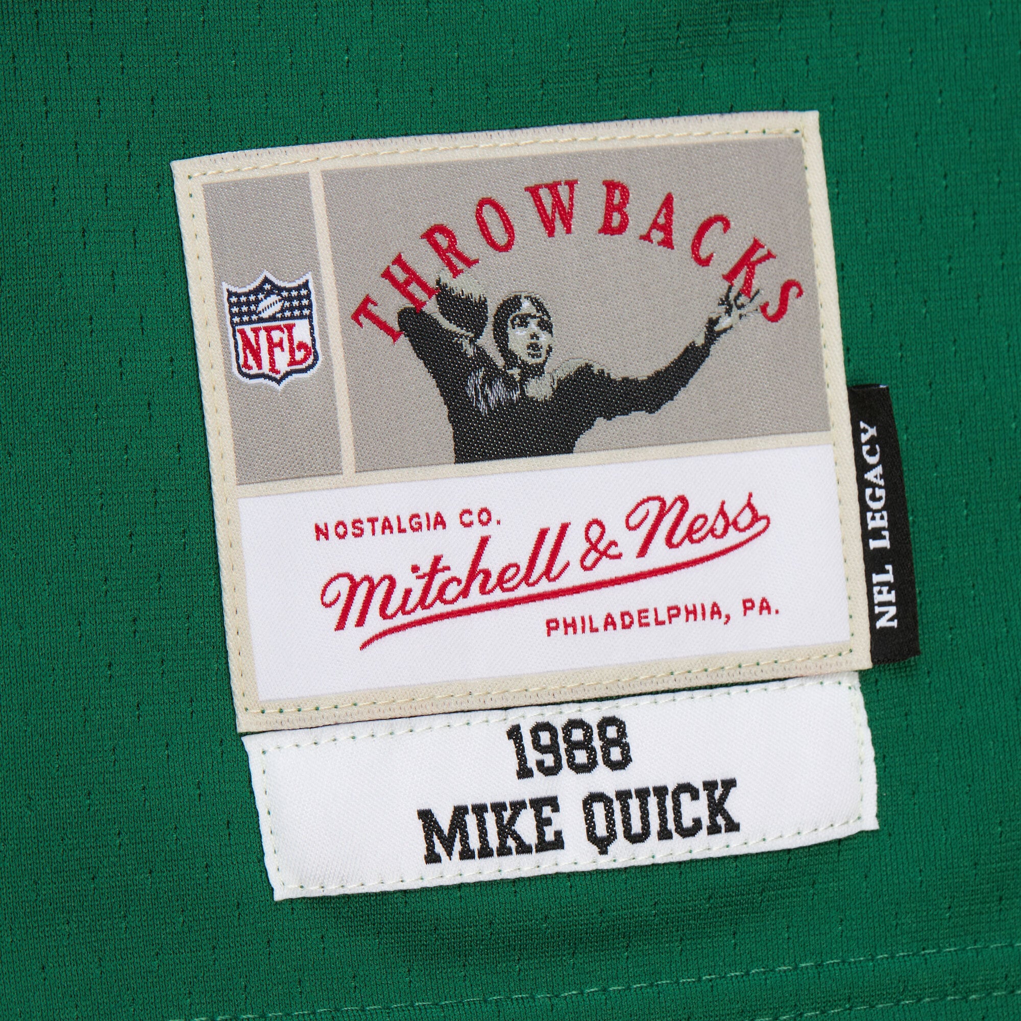 Mike Quick Mitchell Philadelphia Eagles Replica Jersey Kelly Green NFL Football Fan Wear Mike Quick Mitchell