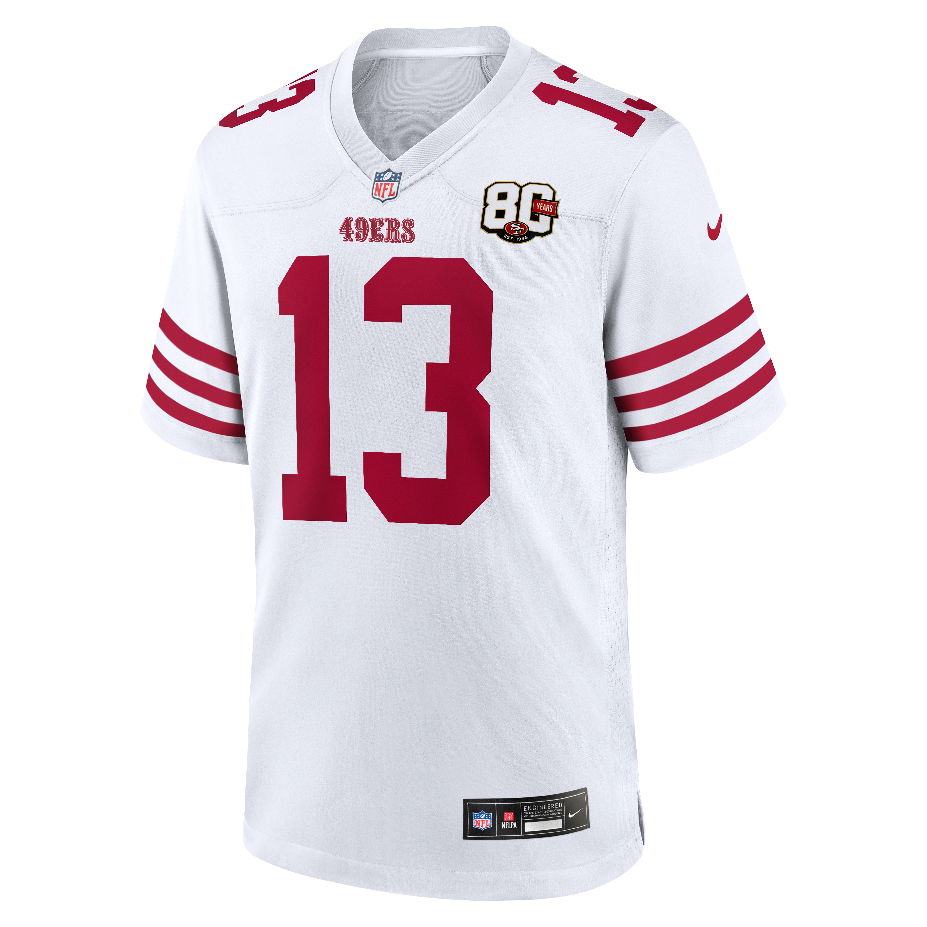 Brock Purdy San Francisco 49ers Game Jersey White NFL Football Fan Wear Brock Purdy