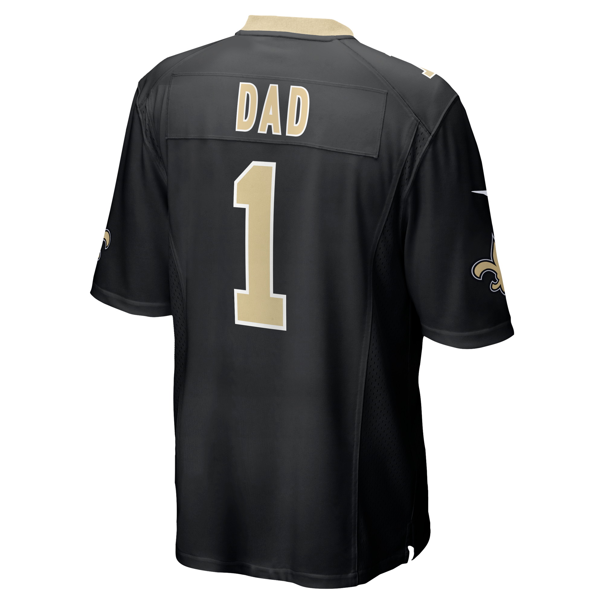 New Orleans Saints Game Jersey No.1 Black NFL Football Fan Wear No.1