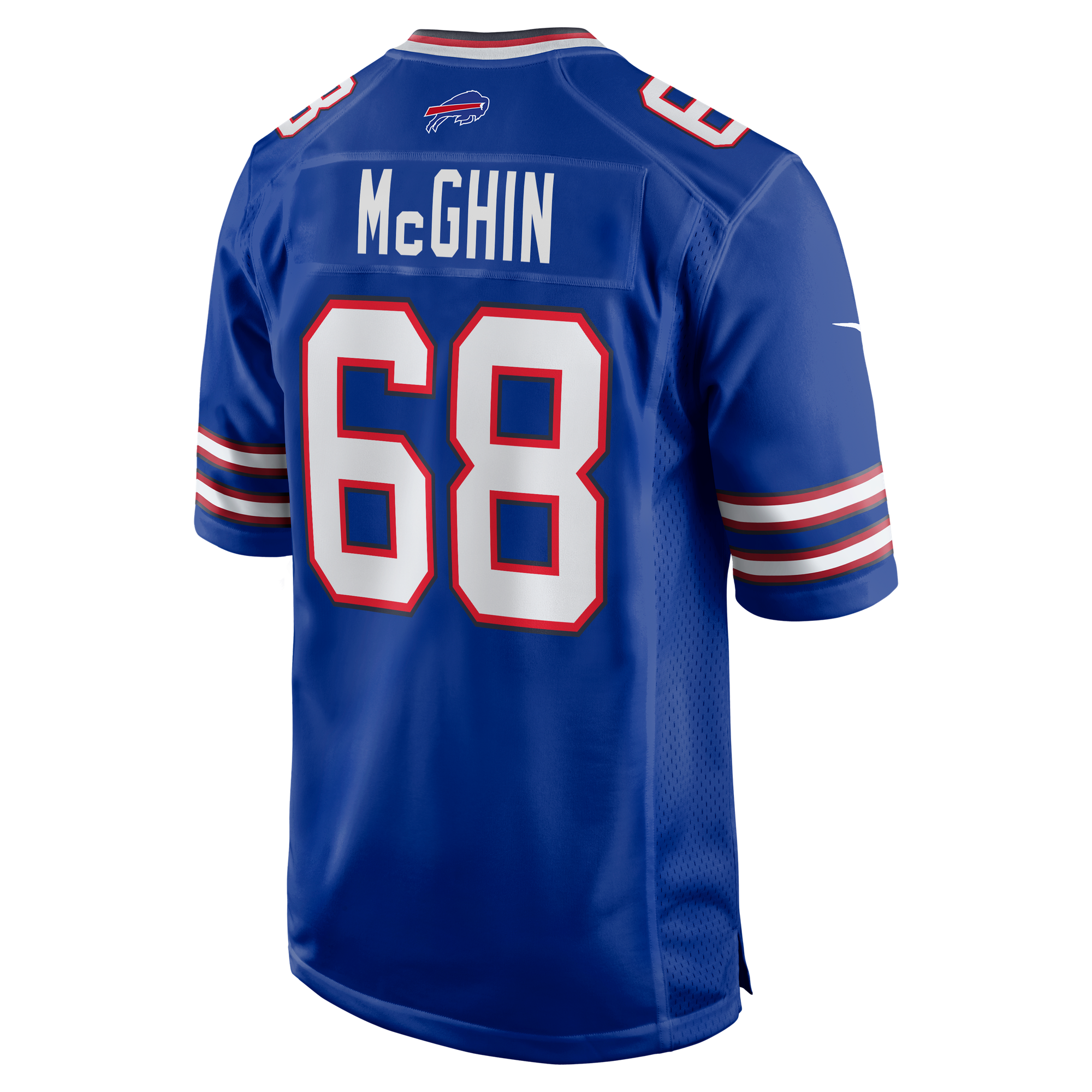 Garrett McGhin Buffalo Bills Game Jersey Royal NFL Football Fan Wear Garrett McGhin