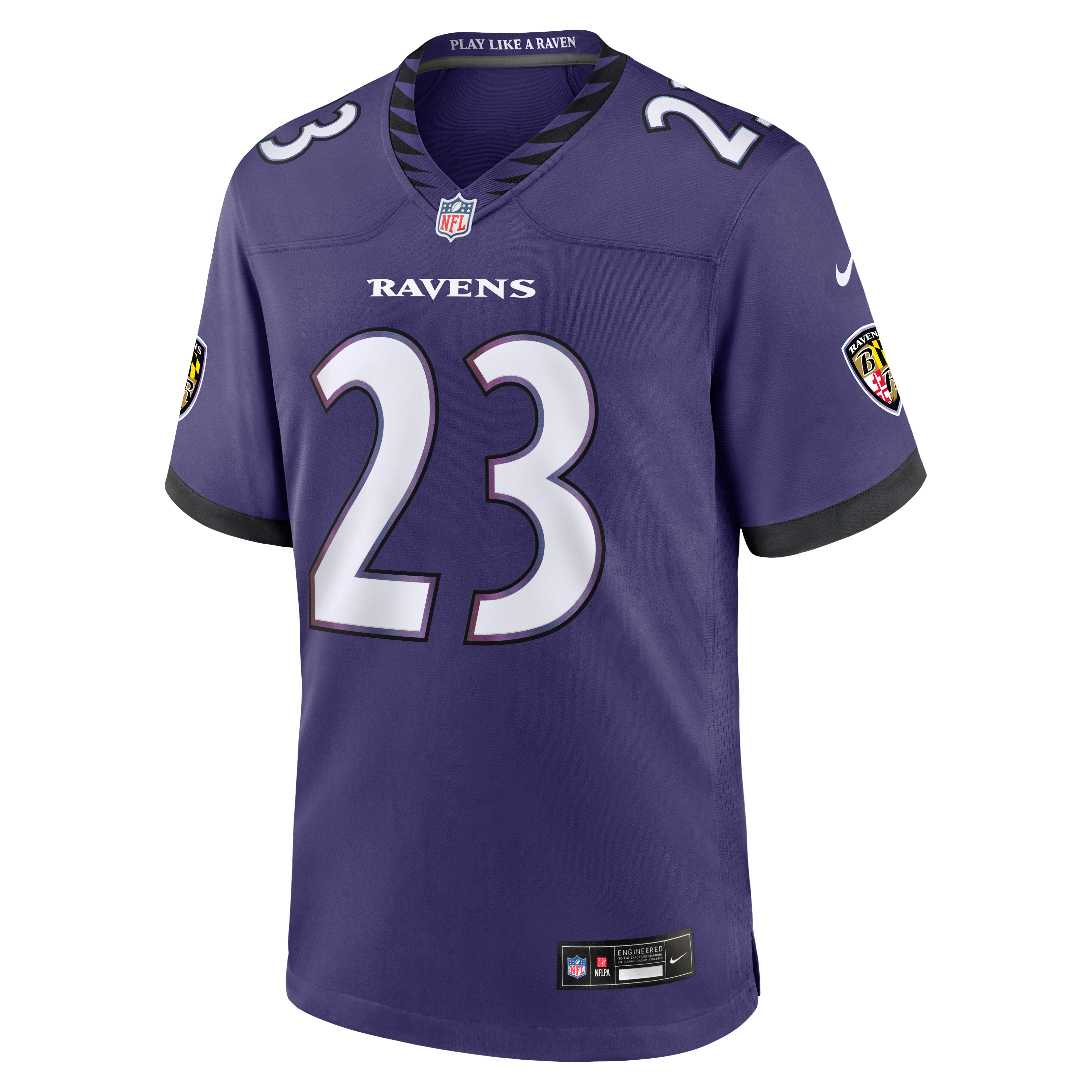 Adam Randall Baltimore Ravens Game Jersey Purple NFL Football Fan Wear