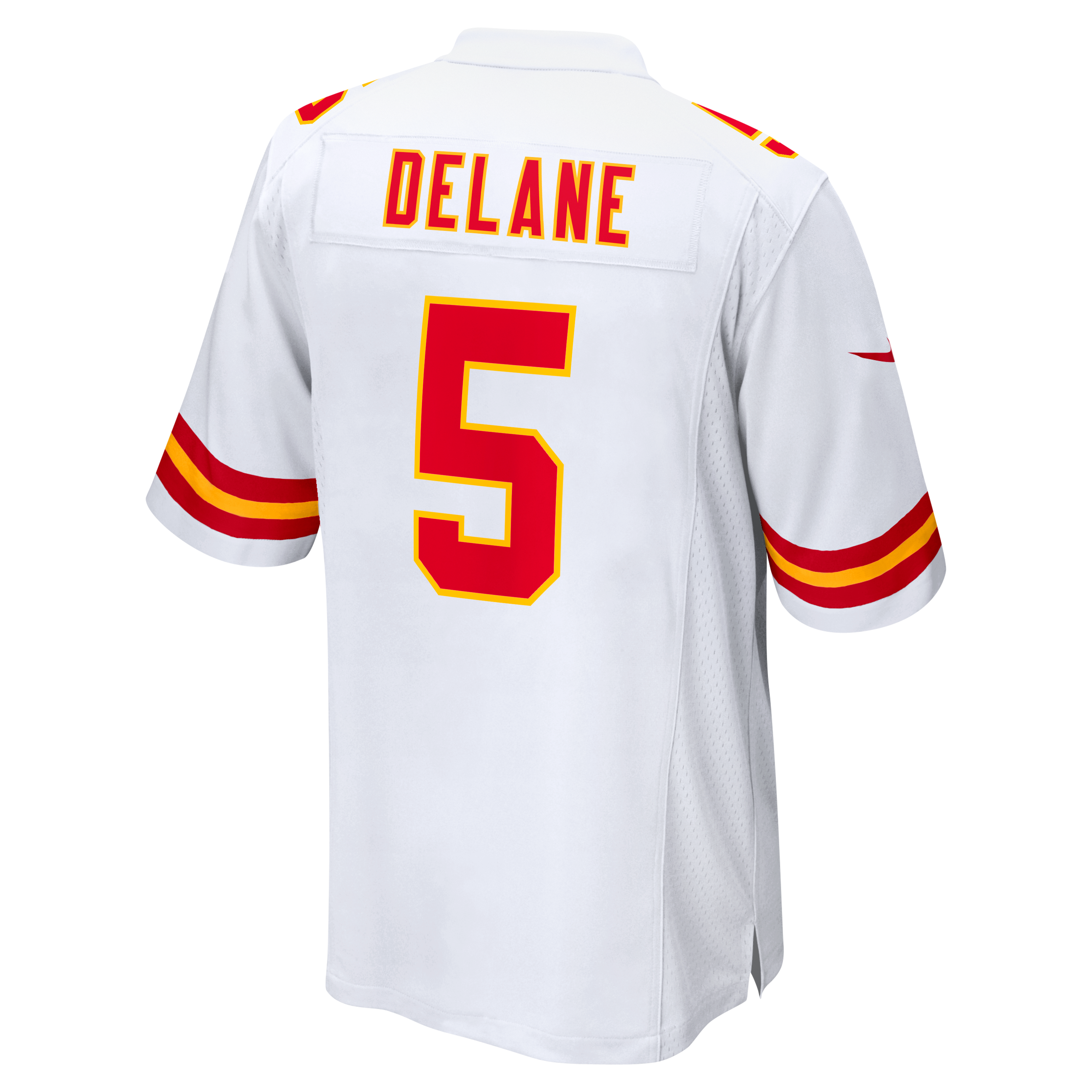 Mansoor Delane Kansas City Chiefs Game Jersey White NFL Football Fan Wear