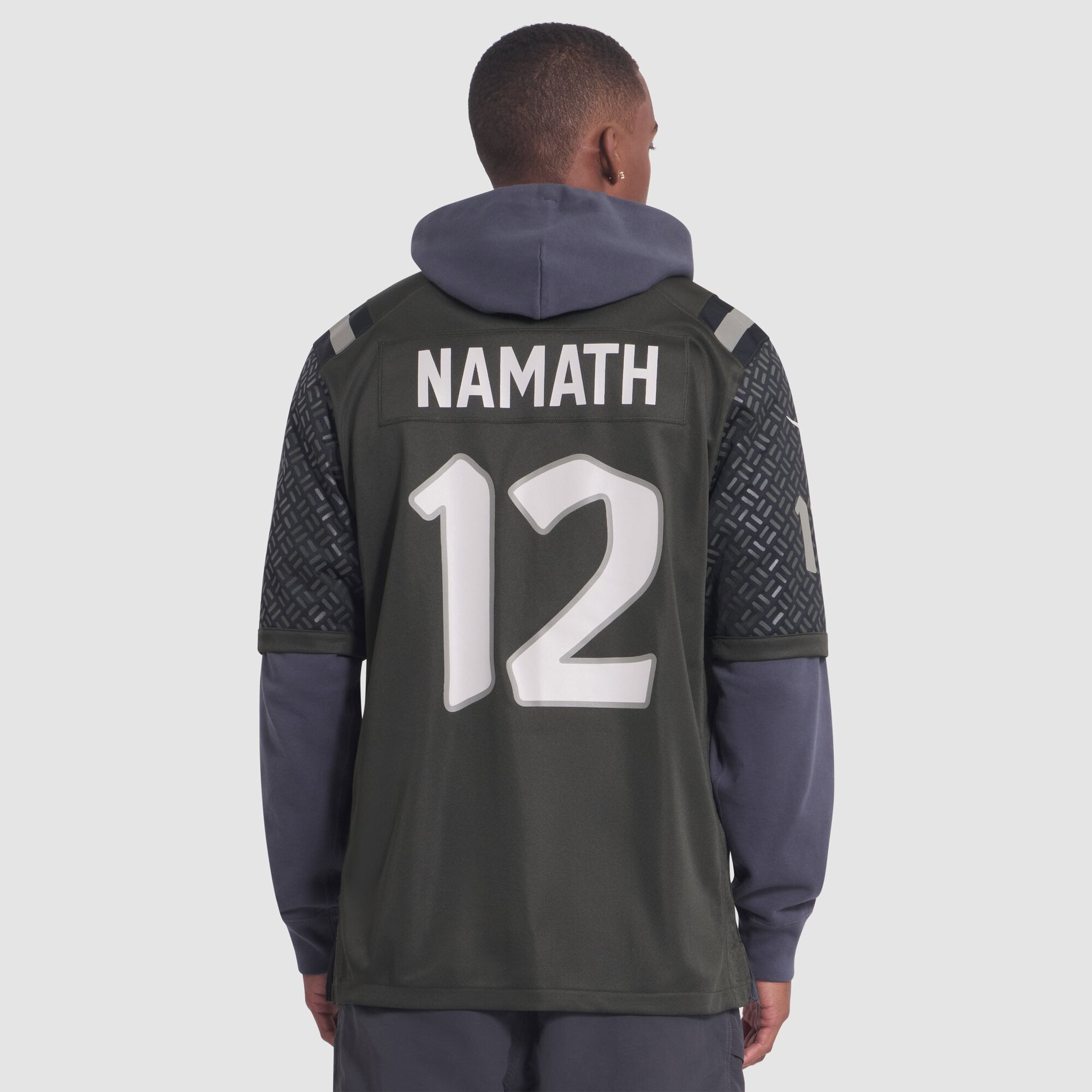 Joe Namath Retired New York Jets Game Jersey Green NFL Football Fan Wear Joe Namath Retired